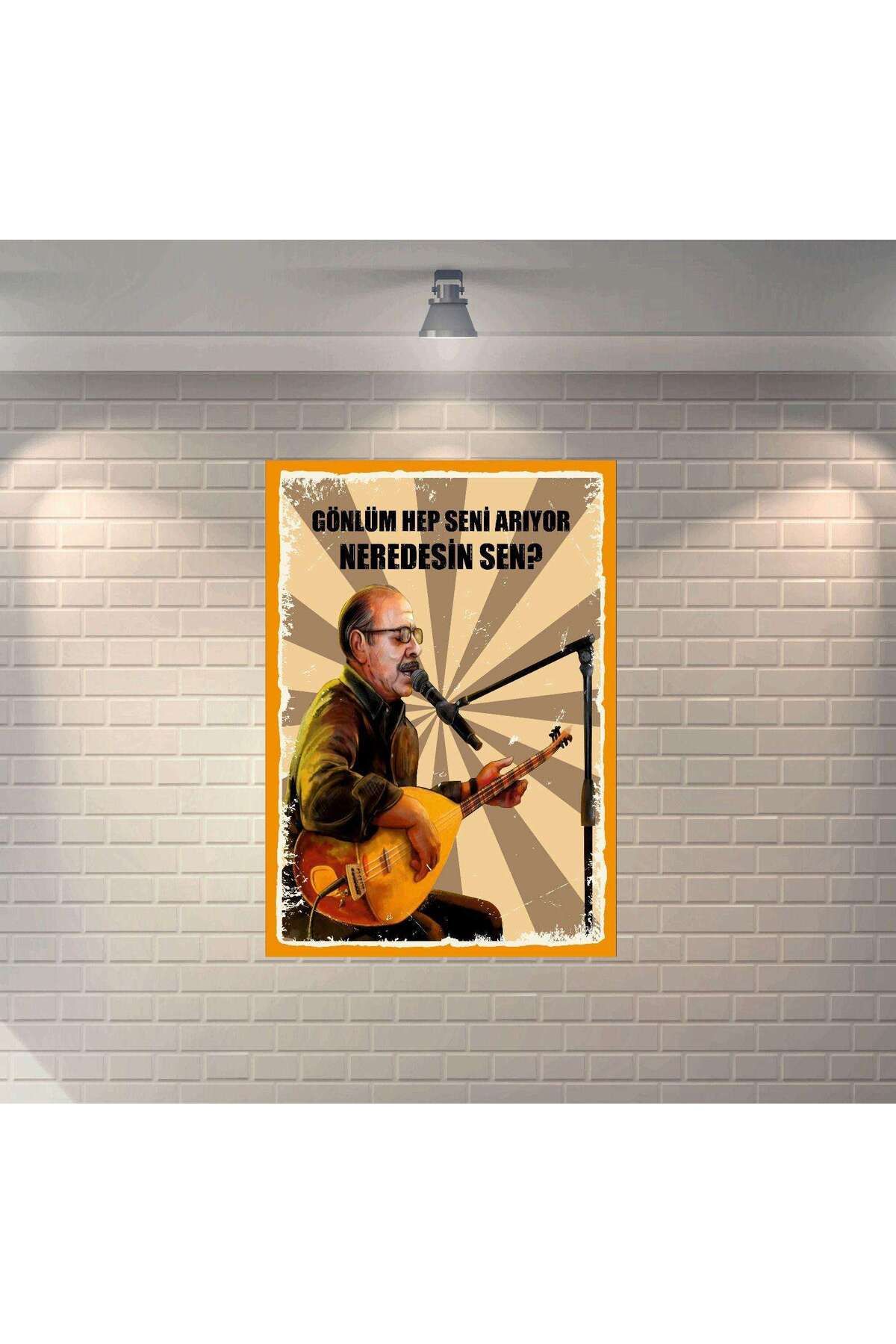 BBO REKLAM Gönlüm Hep Seni Arıyor Neredesin Sen? Retro MDF Duvar Dekarasyon Tablosu
