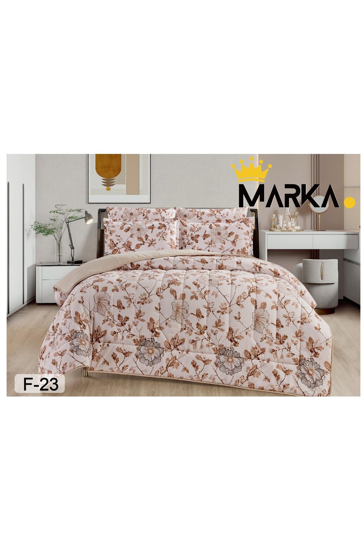 Mark-Double bed sheet with a floral pattern, reversible design, to give you a refreshing summer with microfiber materials, size 220*240 cm 1
