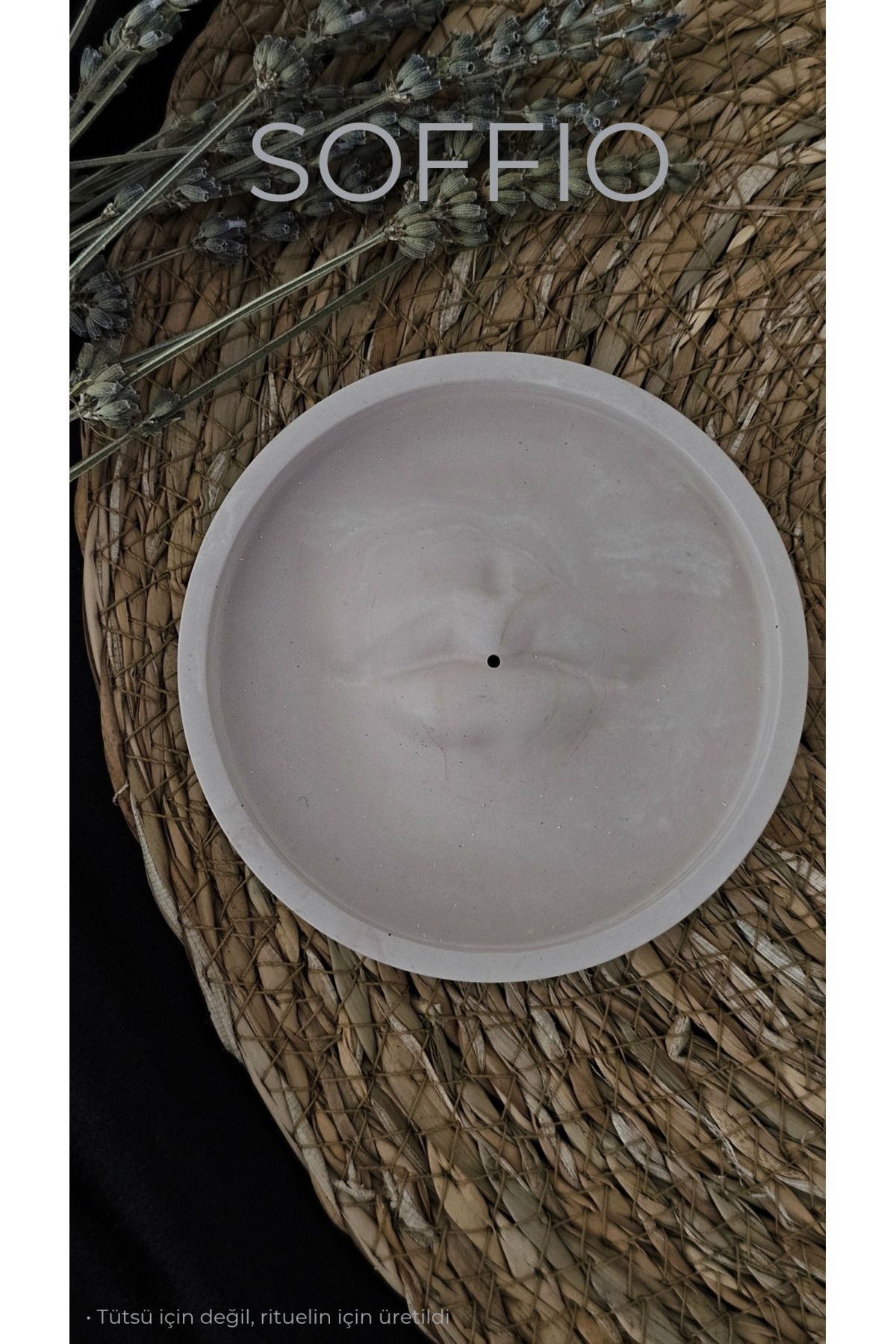 SerenityHaven Tütsülük, Seramik, El Yapımı, Dekor, Ritüel, Oda Kokusu, Hediyelik Ürün, ( Krem Renk)