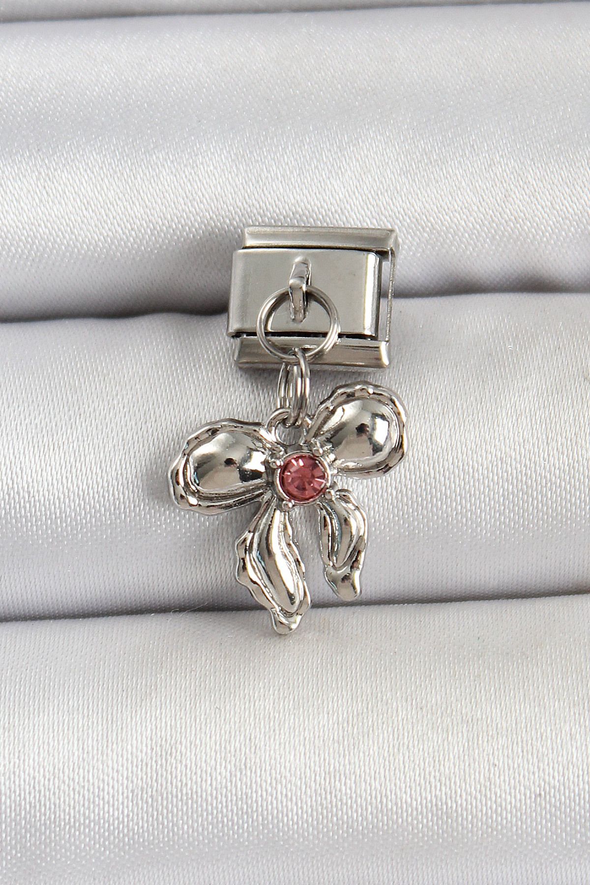 Angel Of Life 316L Çelik Gümüş Renk Fiyonk Model Charm