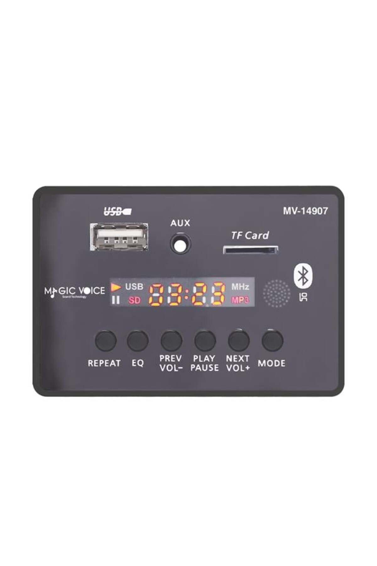 feifei Magicvoice Mv-14907 Usb-Sd-Aux-Bluetooth Mikrofonlu Kumandalı Ekranlı Oto Teyp Çevirici Dijital Pla