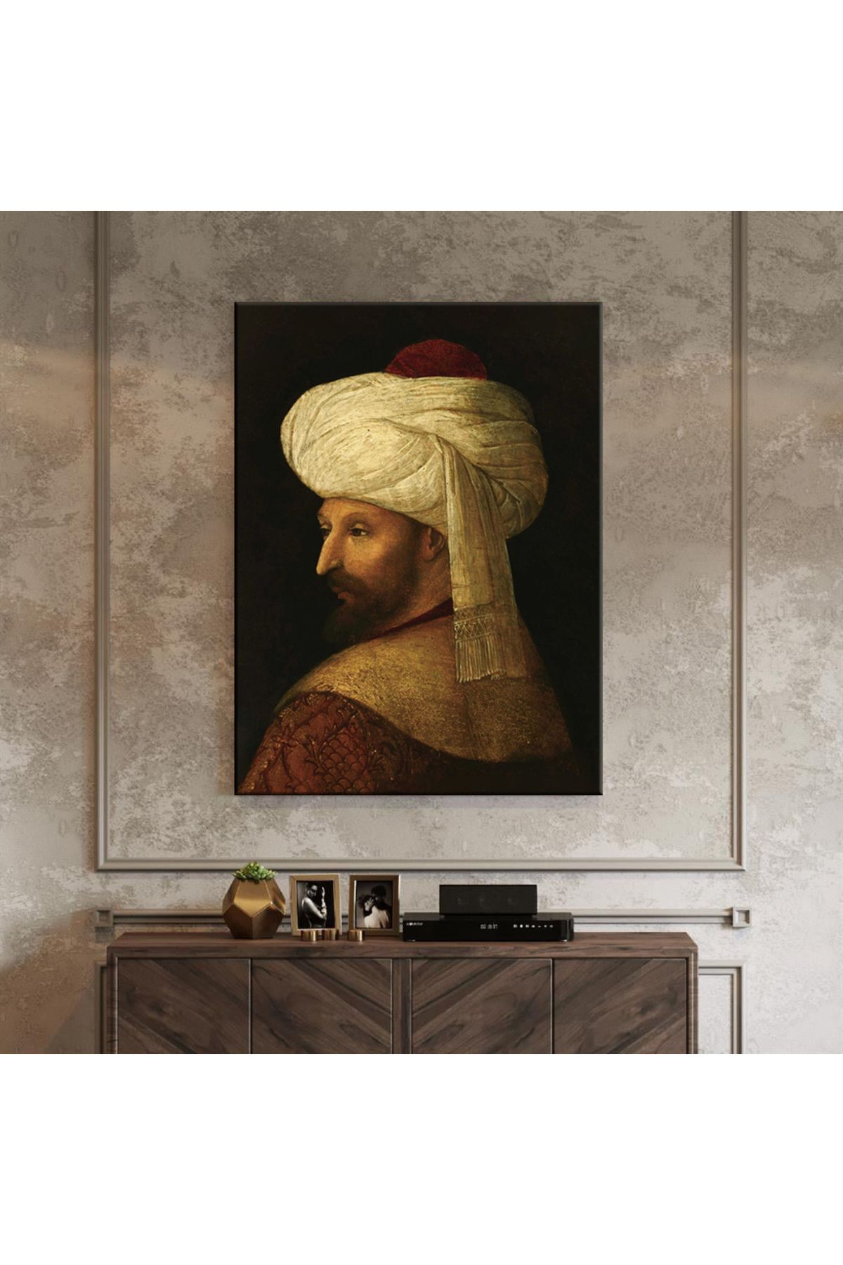 2020 Fatih Sultan Mehmet Portresi Kanvas Tablo