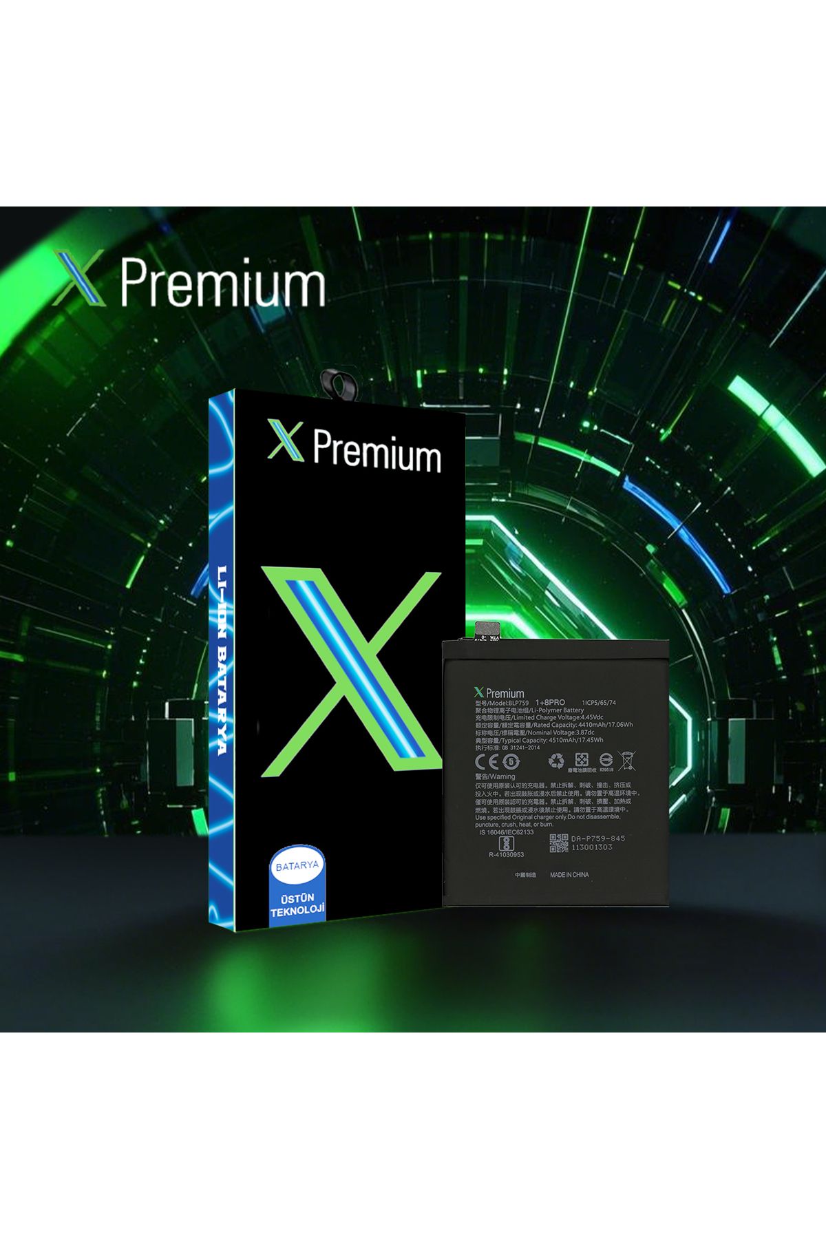 X PREMİUM X Premium One Plus 8 Pro Batarya Pil BLP759