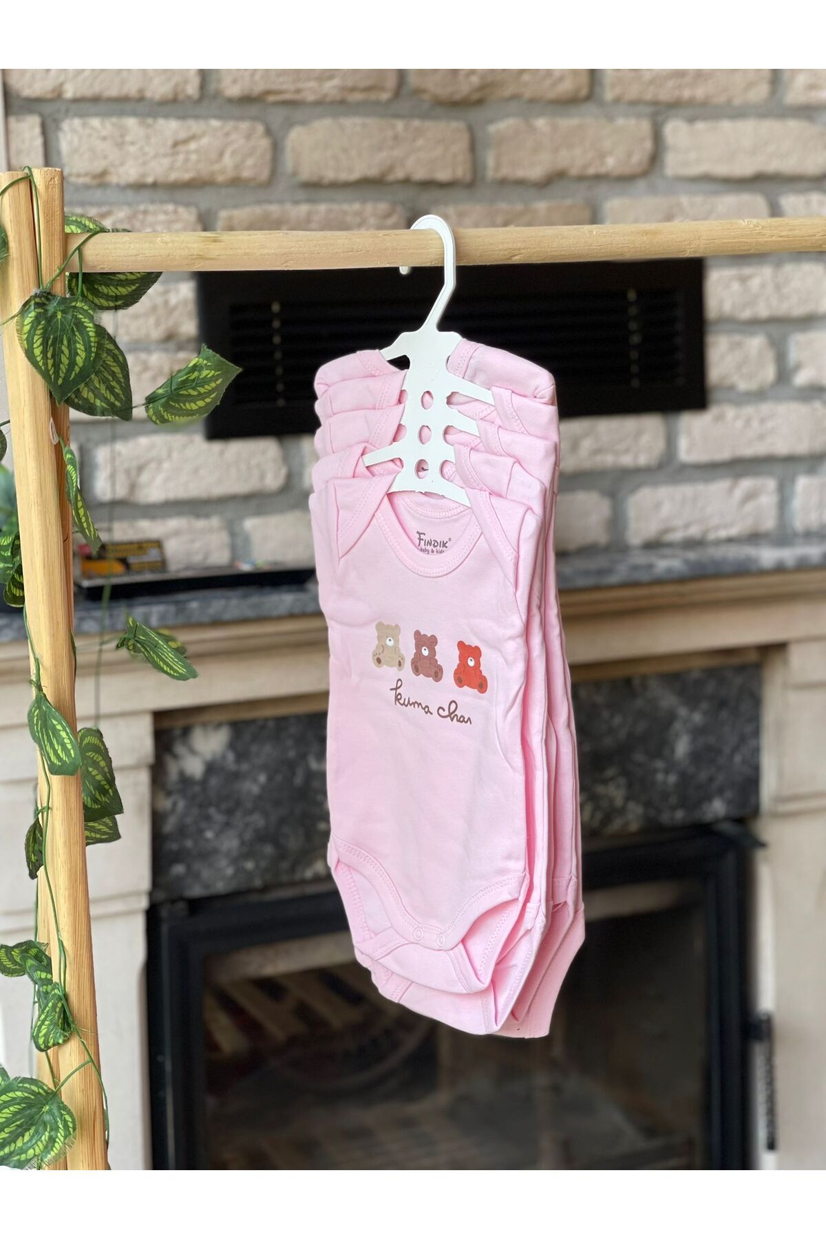 Baby 3 Ayıcıklı kısa kollu kız badi