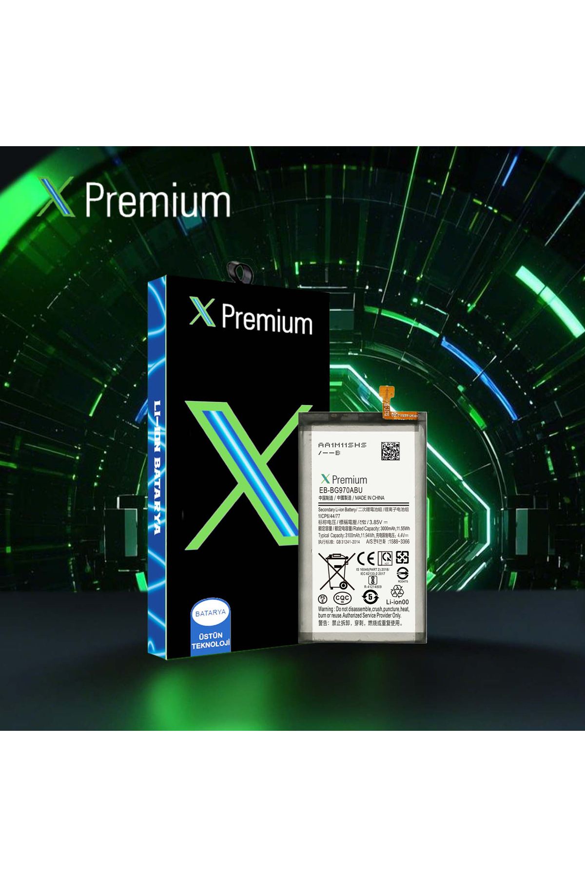X PREMİUM X Premium Samsung S10e Sm G970 Batarya Pil 3000 mAh