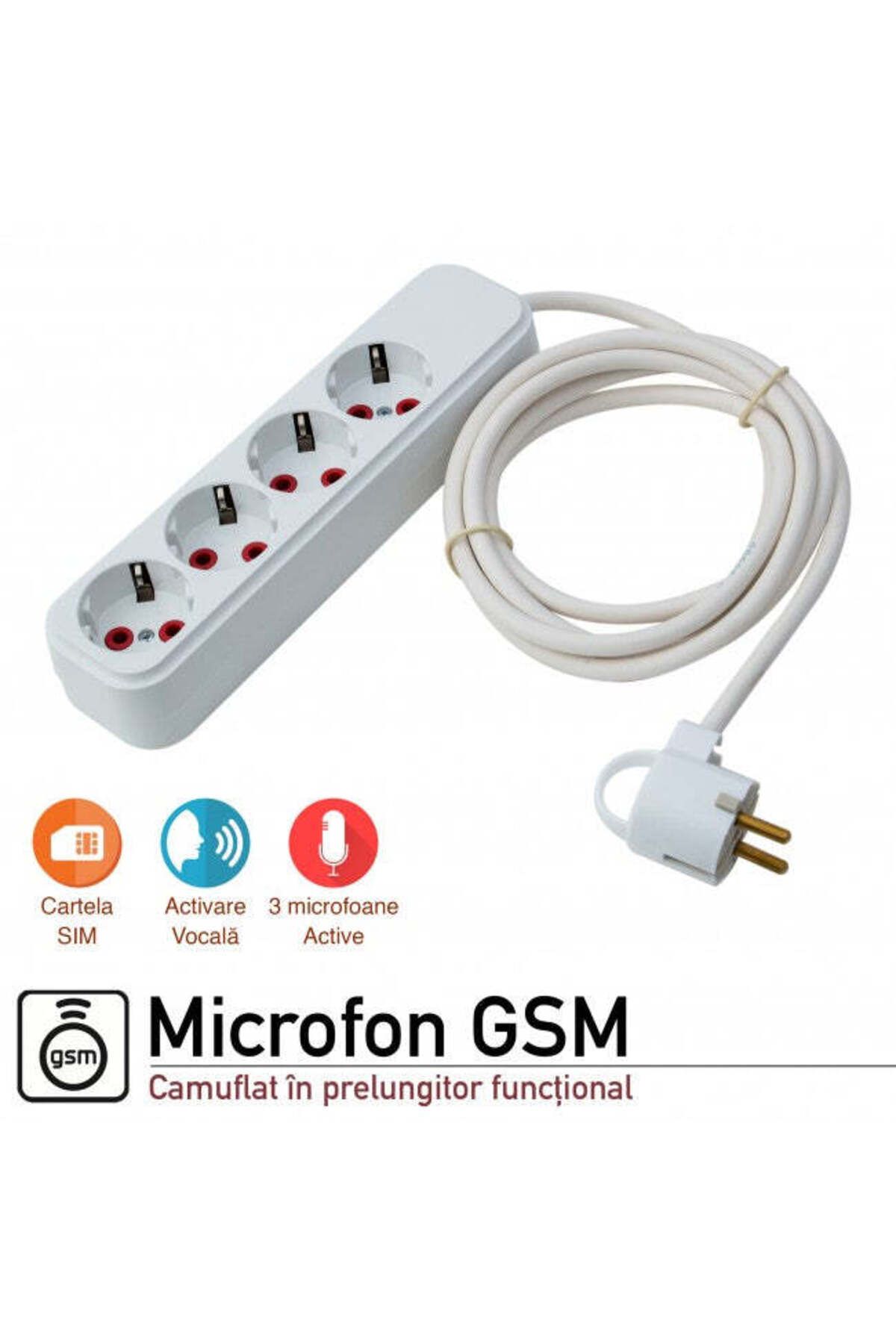 Minitechnics-GSM Microphone In Extension Cord, 3 Built-in Microphones with Voice Activation, Model PMDV-XS 108 1