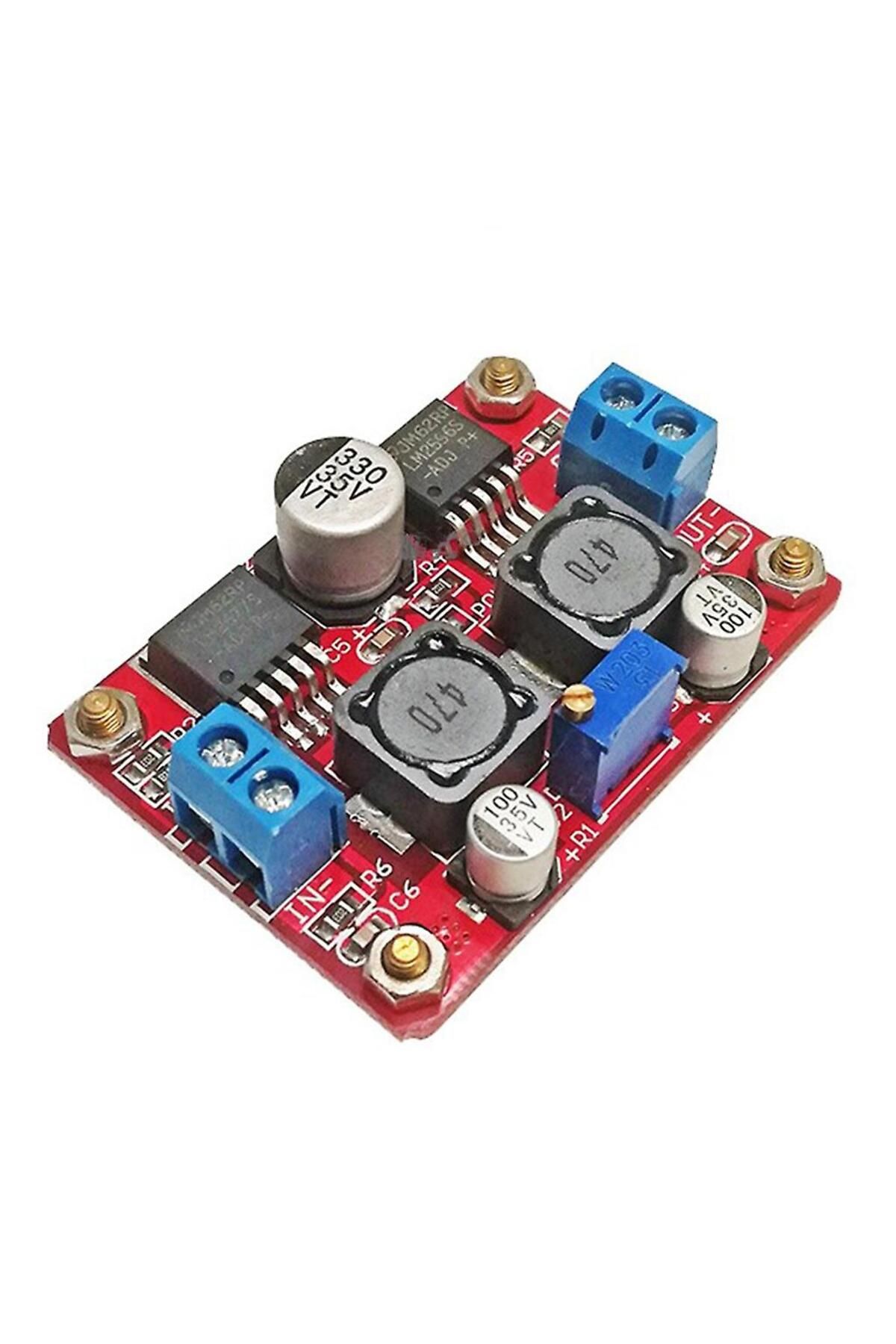 Devre Dünyası LM2577S LM2596S DC DC Voltaj Yükseltici ve Düşürücü Regülatör Kartı