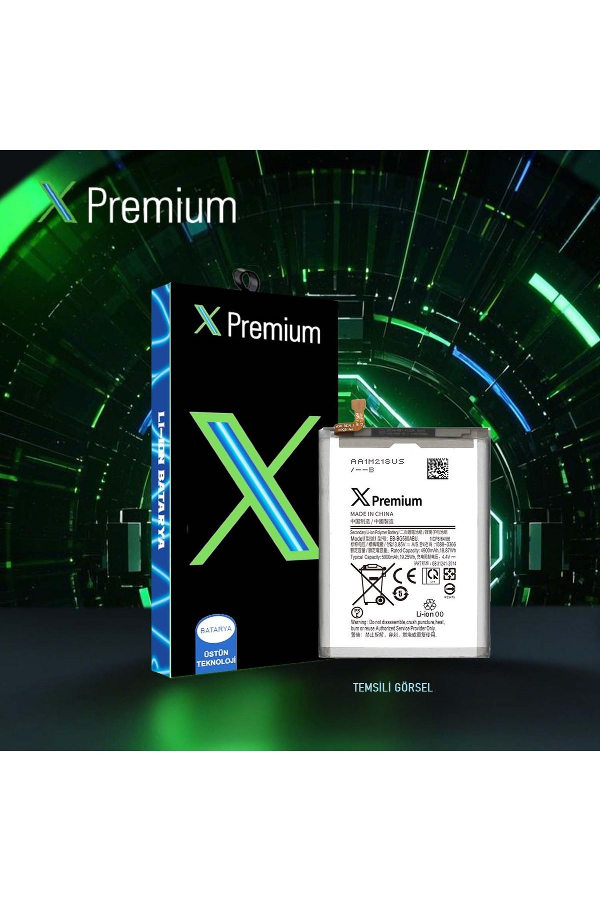 X PREMİUM X Premium Samsung M20 Sm M205 Batarya Pil 3000 mAh