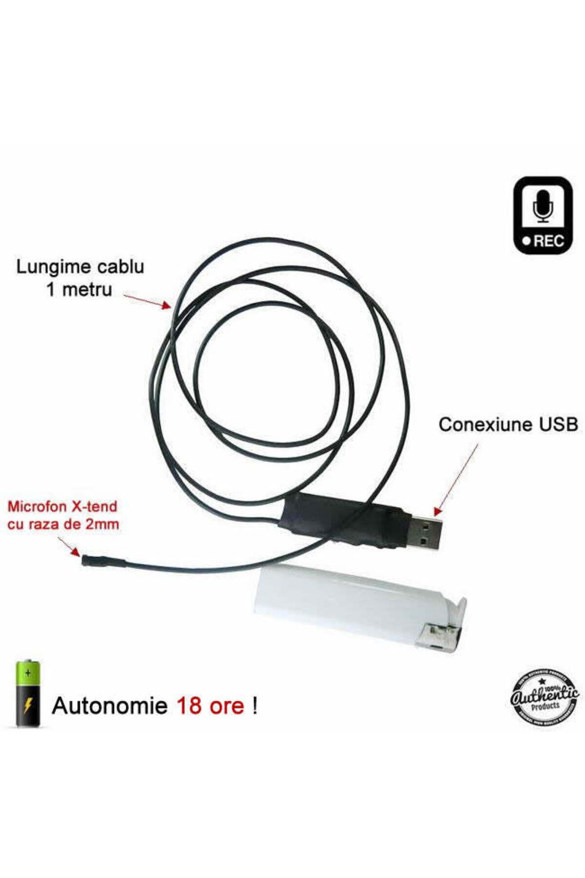 Minitechnics-Voice Activated Recording Microphone 72 Hours of Recording - Only 2mm X-tend 2