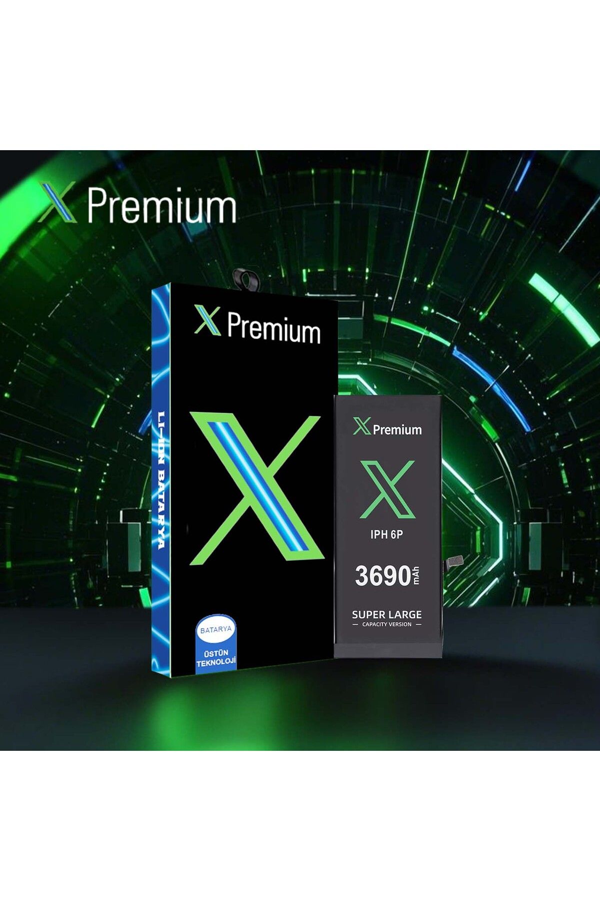 X PREMİUM X Premium iPhone 6 Plus Yüksek Kapasiteli Batarya Pil 3690 mAh