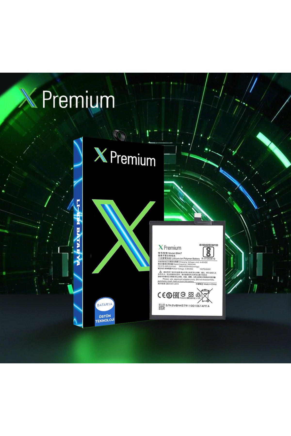X PREMİUM X Premium Xiaomi Redmi 6pro / Mi A2 Lite BN47 Batarya Pil 4000 mAh