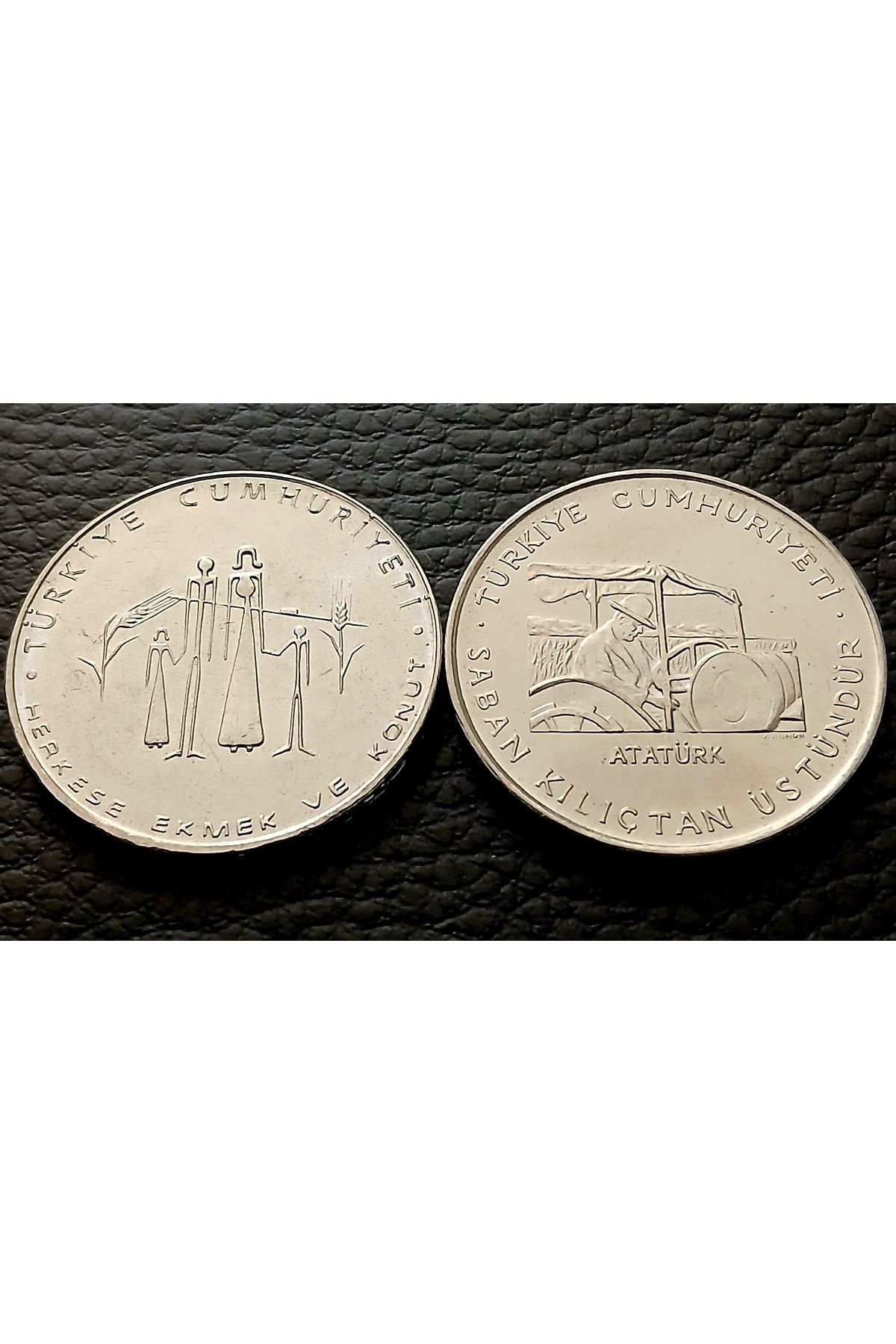 DÜZGÜN TİCARET 1970/77 YILLARI FAO HATIRA PARA 2.5 LİRA HERKESE EKMEK VE SABAN KILIÇTAN ÜSTÜNDÜR