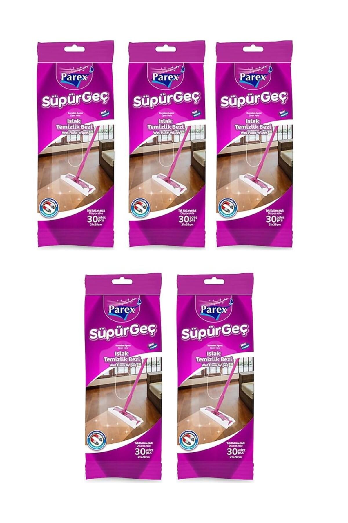 Parex Süpürgeç Islak Temizlik Bezi-5 Adet*30 lu