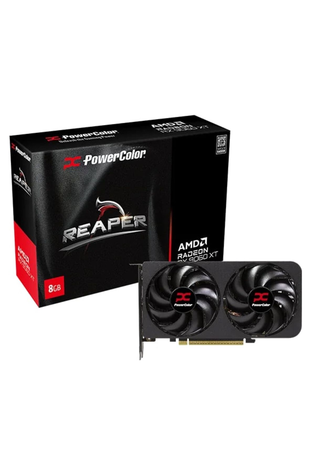 POWERCOLOR REAPER RADEON RX9060XT 8G-A 8GB GDDR6 128Bit Gaming (Oyuncu) Ekran Kartı