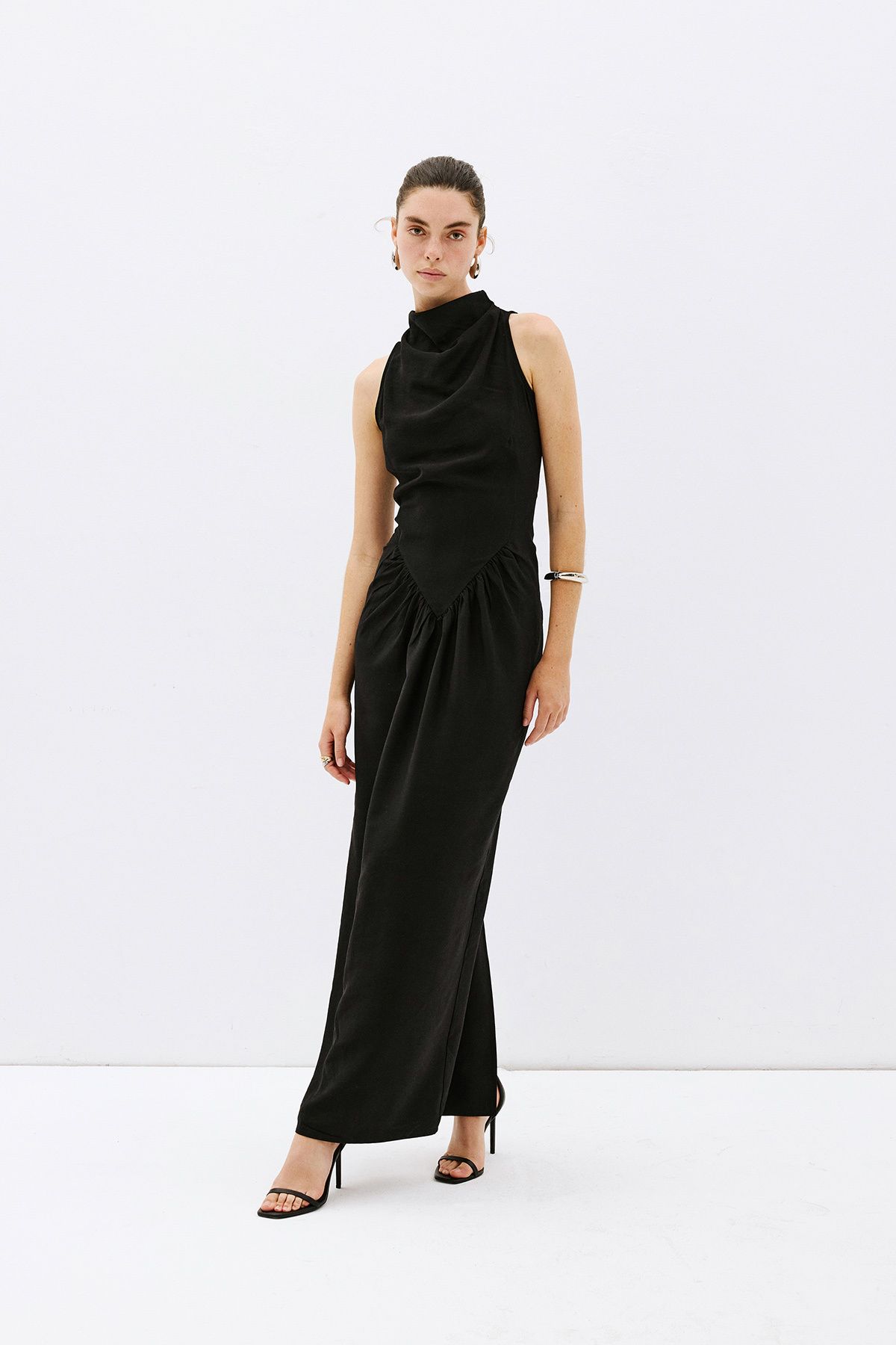 VATKALI Exclusive drapeli maxi elbise