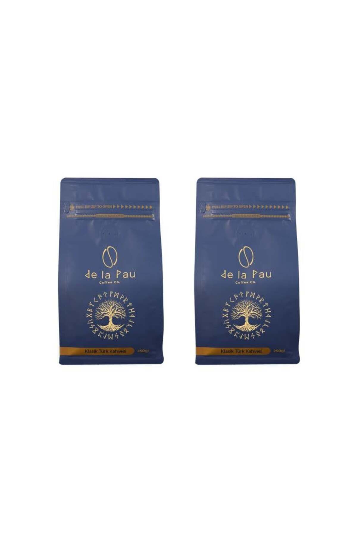 DELAPAU De La Pau Klasik Türk Kahvesi Paketi 250 gr x 2