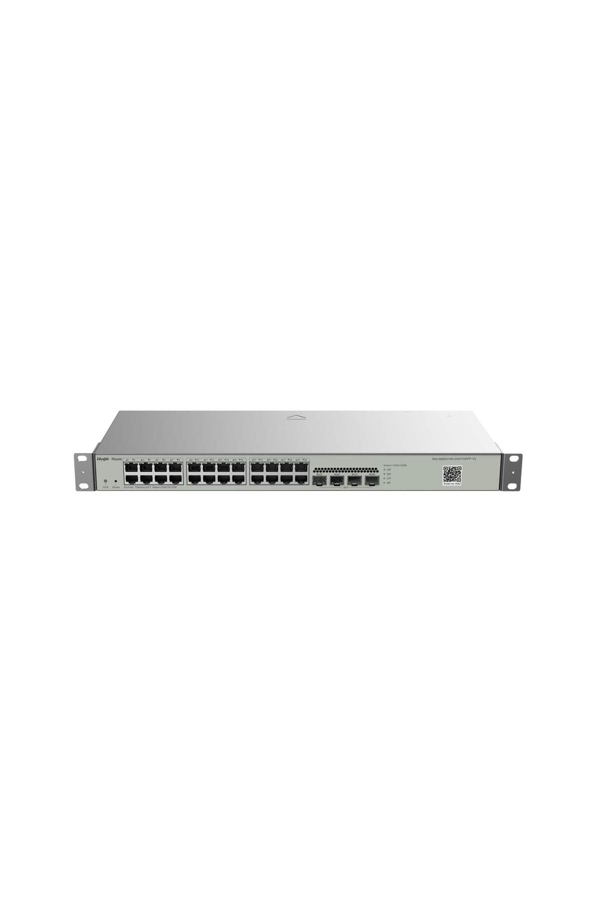 REYEE Ruijie Reyee RG-NBS3100-24GT4SFP-V2 24 Port 4 SFP Gigabit (10/100/1000) L2 Yönetilebilir Switch