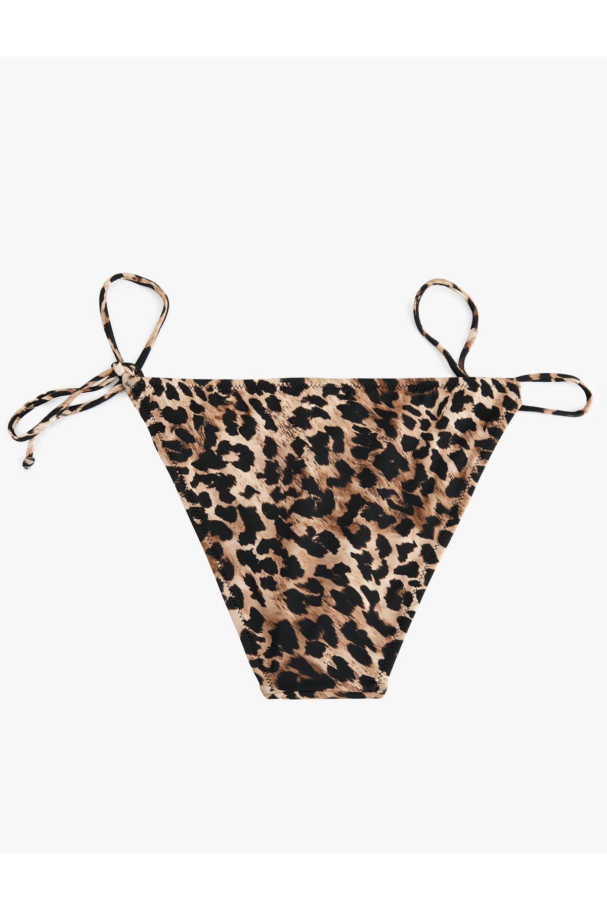 Koton-Leopard Patterned Bikini Bottom with Drawstrings on the Sides 2