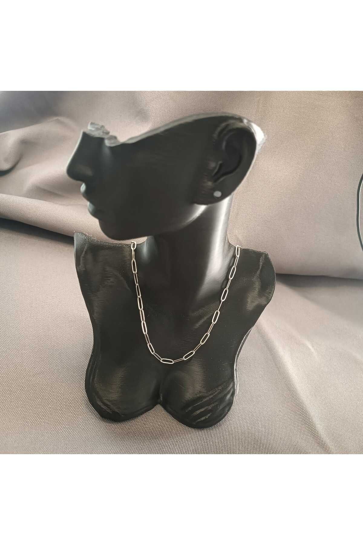 Masal Gurumi ZİNCİR KOLYE 316L ÇELİK GÜMÜŞ RENK