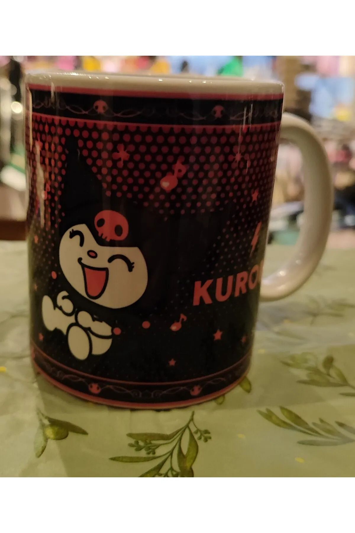 ada çanta kırtasiye Kuromi figürlü porselen kupa bardak AD74122