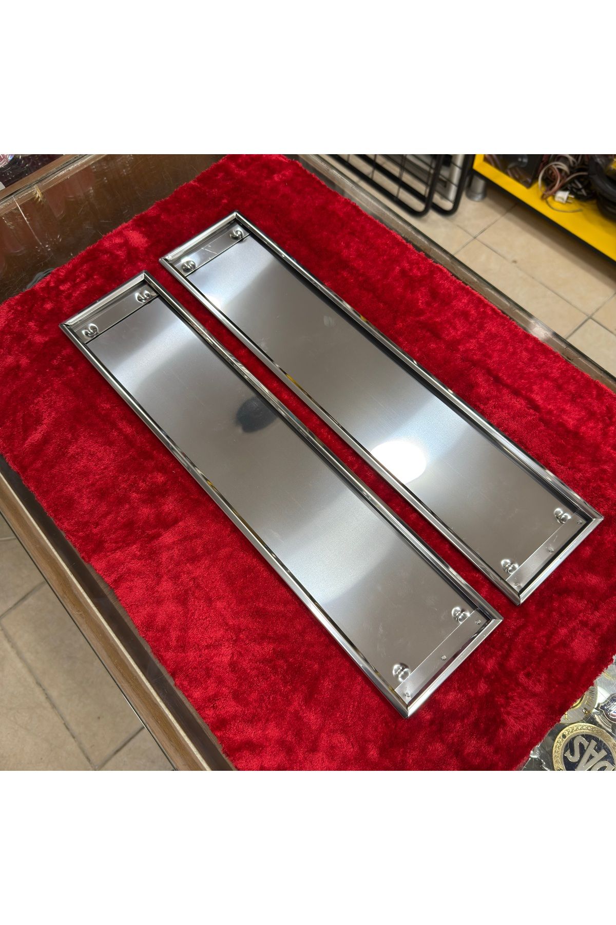 Korkmaz Oto Market & Aksesuar Metal Krom Plakalık 2 Adet