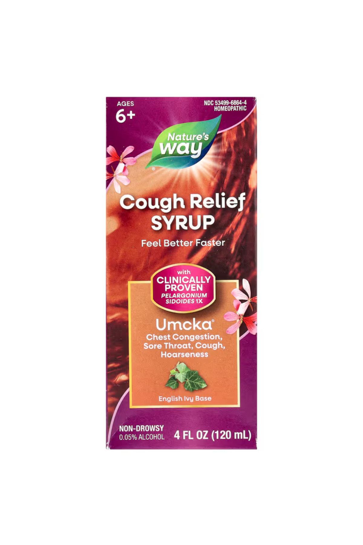 Nature's Way , Umcka, Cough Relief Syrup, Ages 6+, 4 fl oz (120 ml)