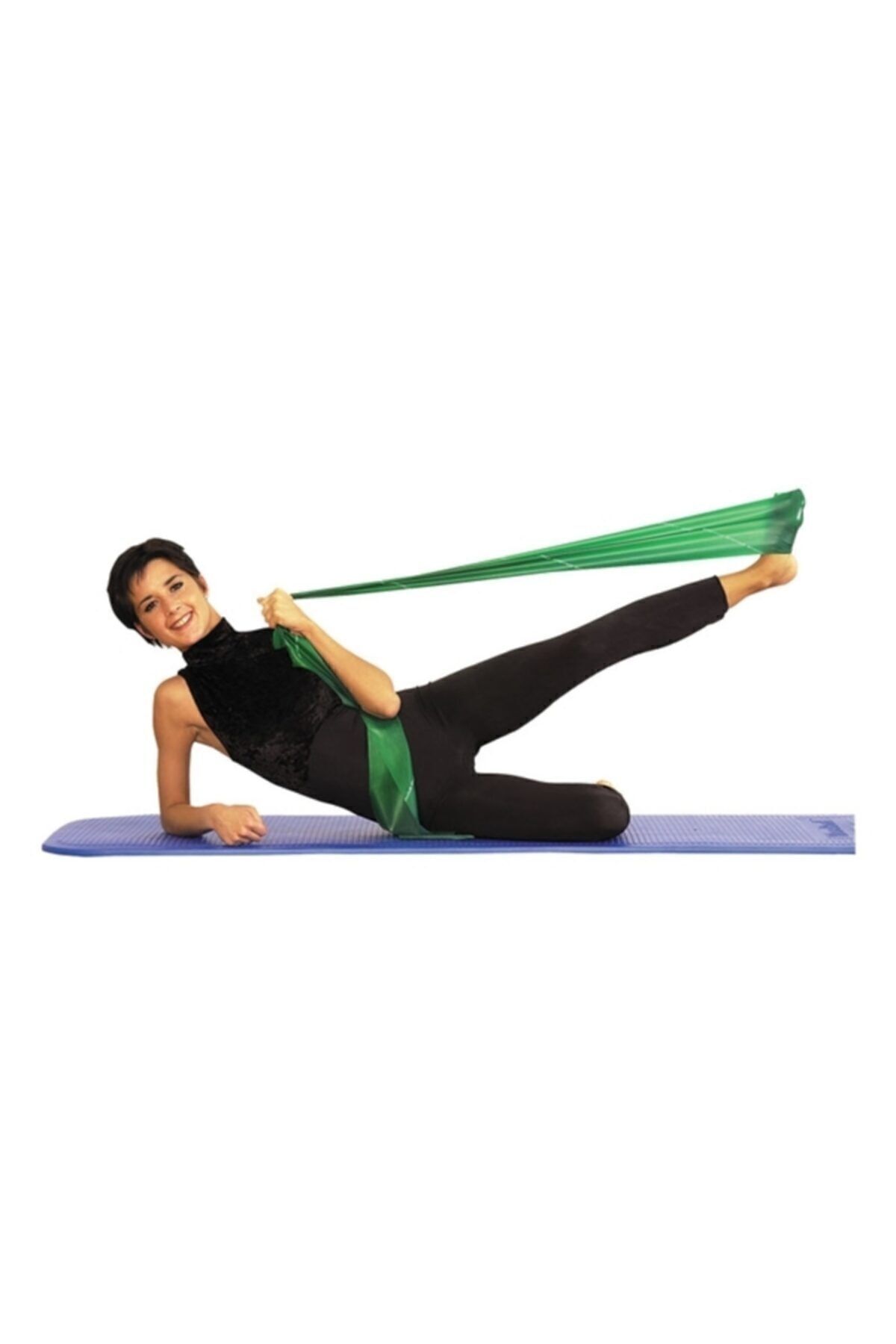 SerenityHaven Thera Band 1,5 Metre Yeşil Egzersiz Pilates Bandı Paketli
