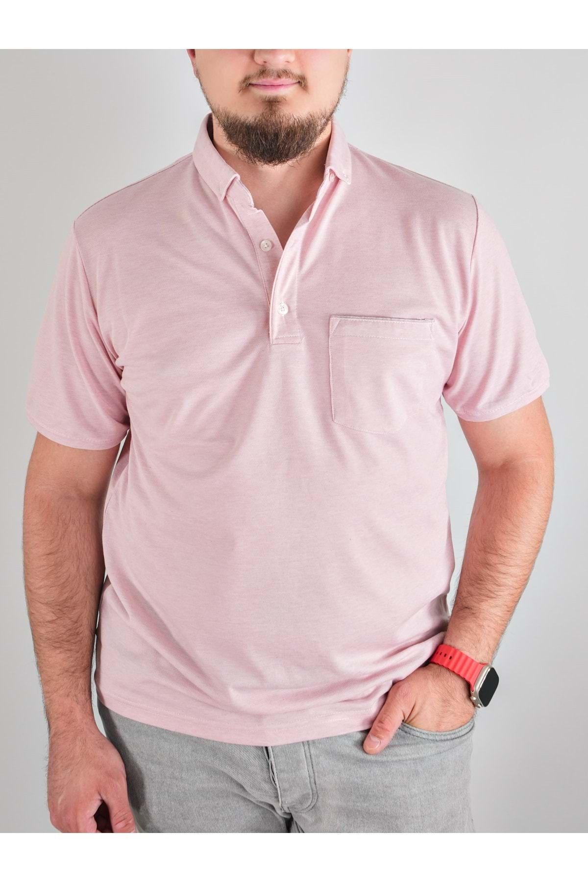 COONLESS BATTAL CEPLİ ERKEK KISA KOL TSHİRT Pembe