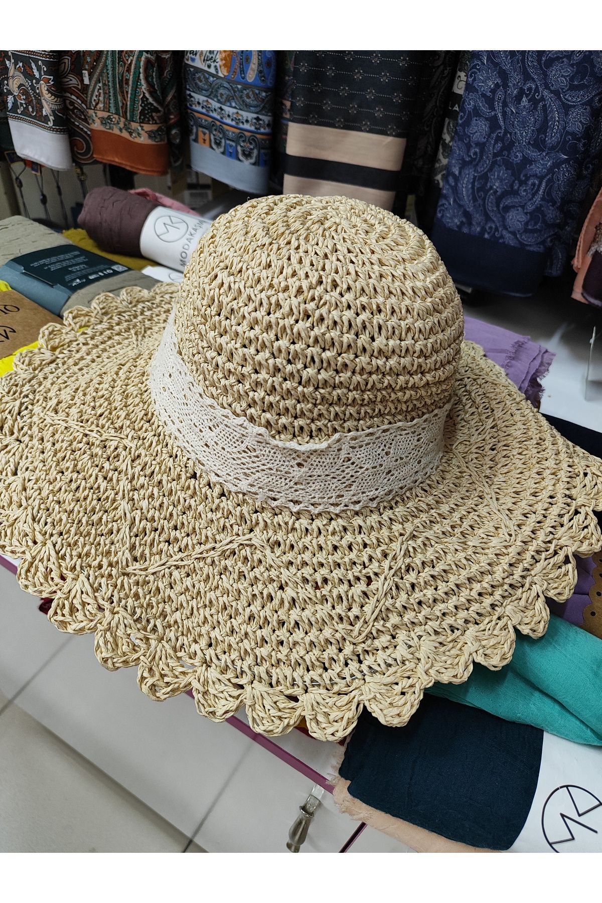 almina trend Hasır şapka