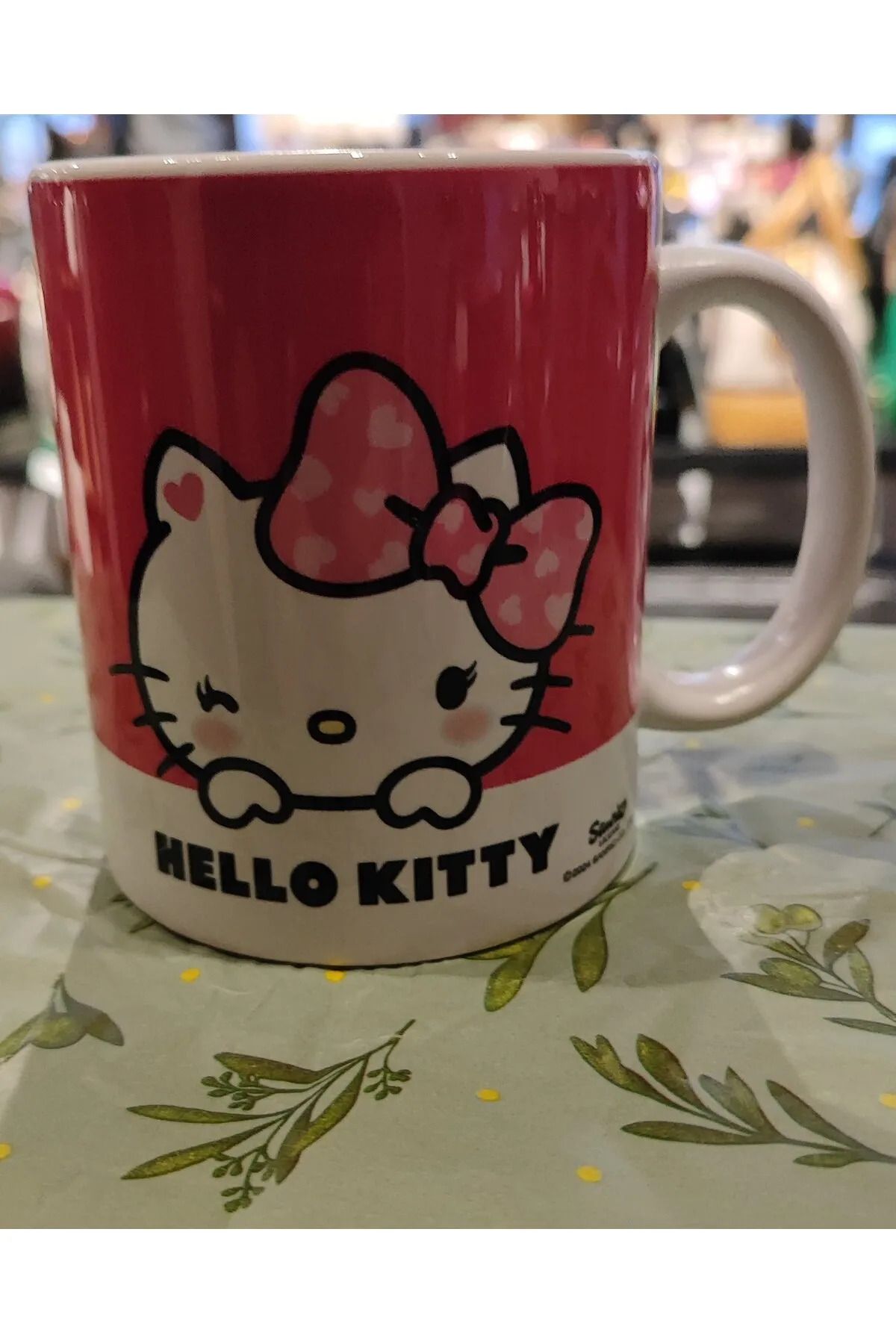 ada çanta kırtasiye Hello Kitty figürlü porselen kupa bardak AD87182
