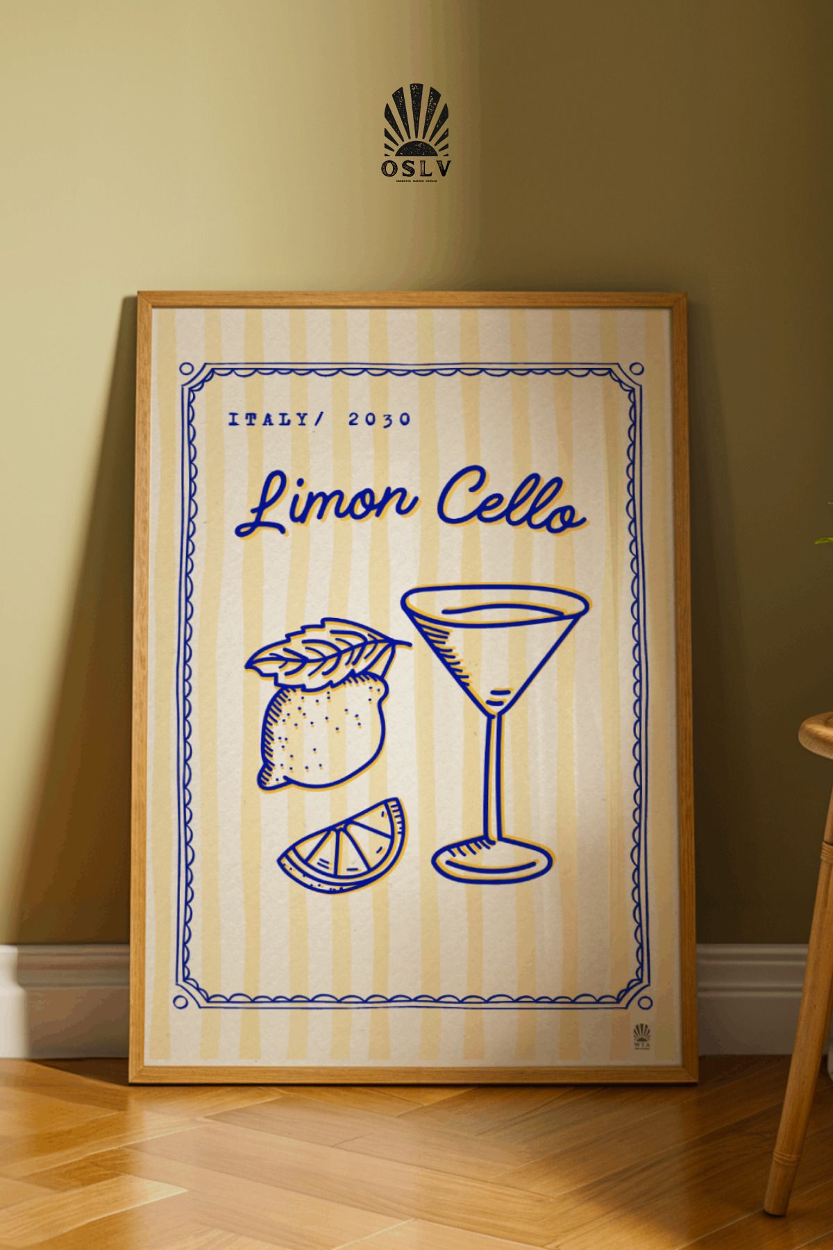 Osliva Shop Poster, Çerçevesiz Poster, Mutfak Posteri, Kitchen Poster