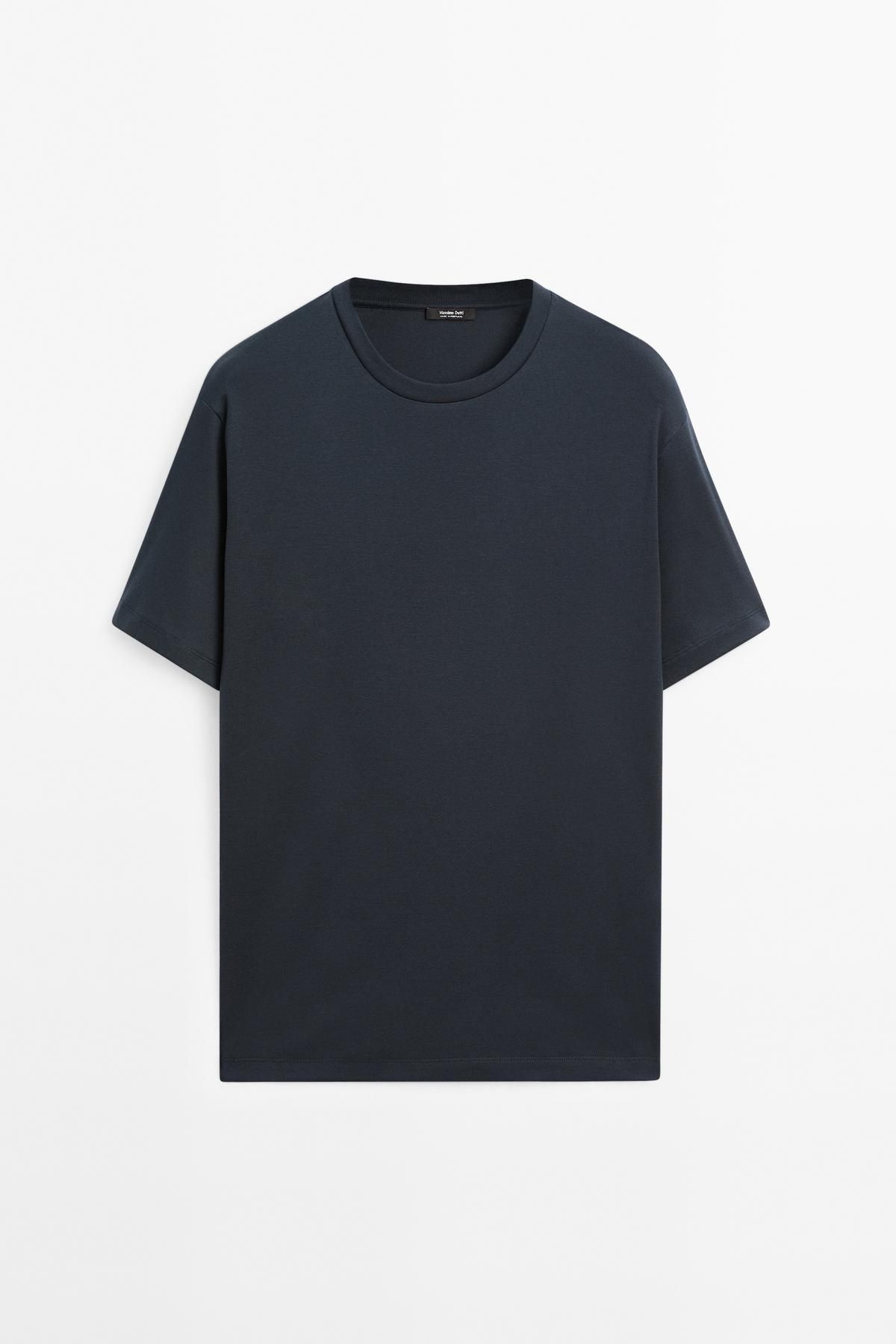 Massimo Dutti %100 merserize pamuklu t-shirt