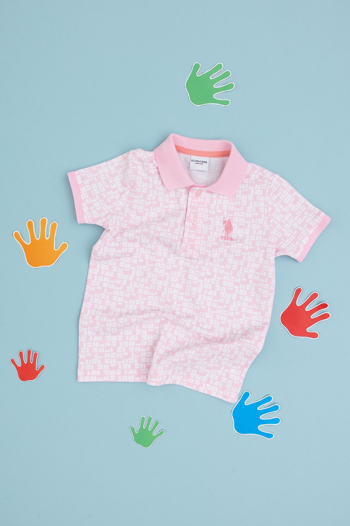 U.S. Polo Assn. Erkek Çocuk Açık Pembe Tişört 50307150-VR078