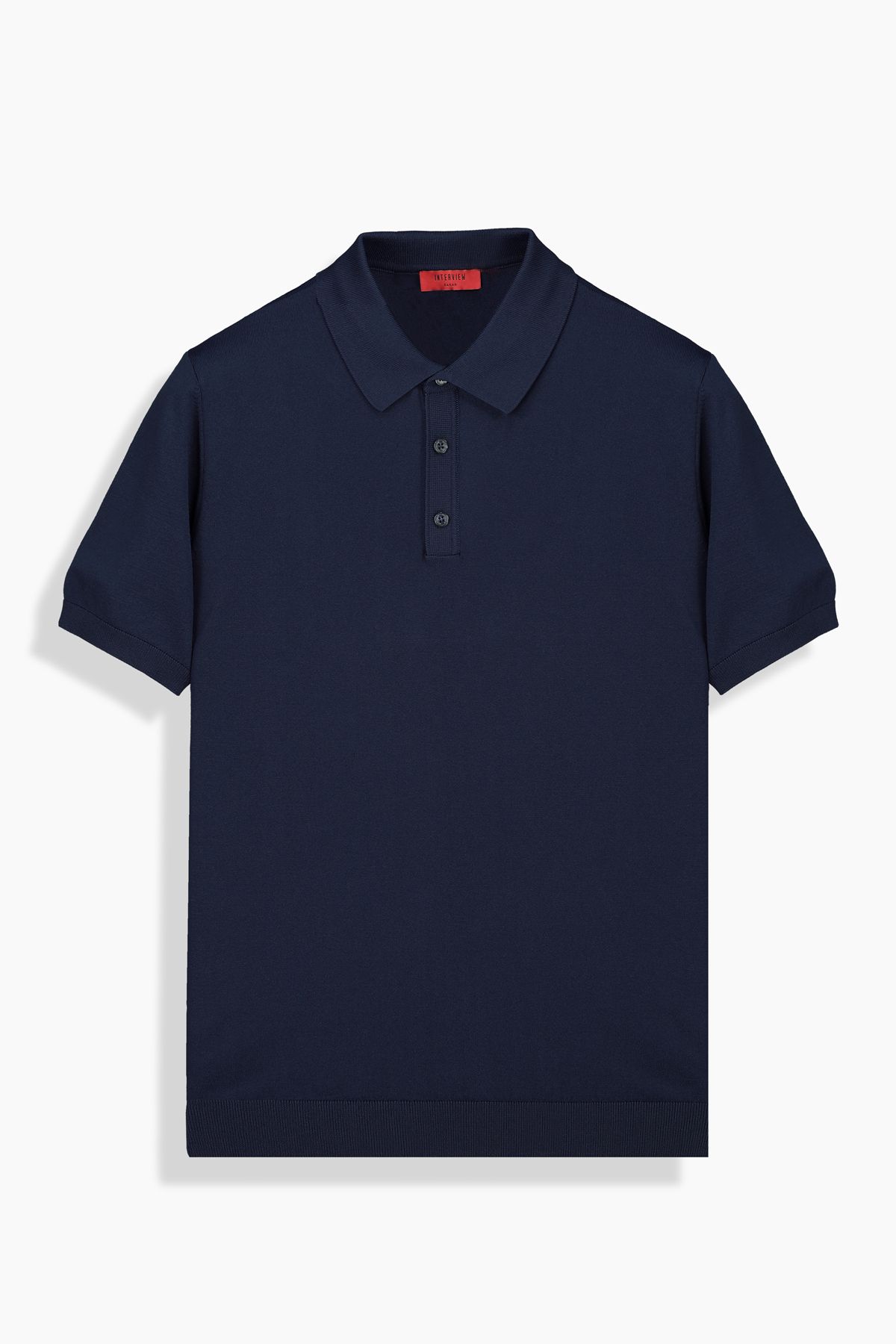 Sarar İNTERVİEW ERKEK DOKUMA RAYON KUMAŞ POLO YAKA LACİVERT TRİKO T-SHİRT