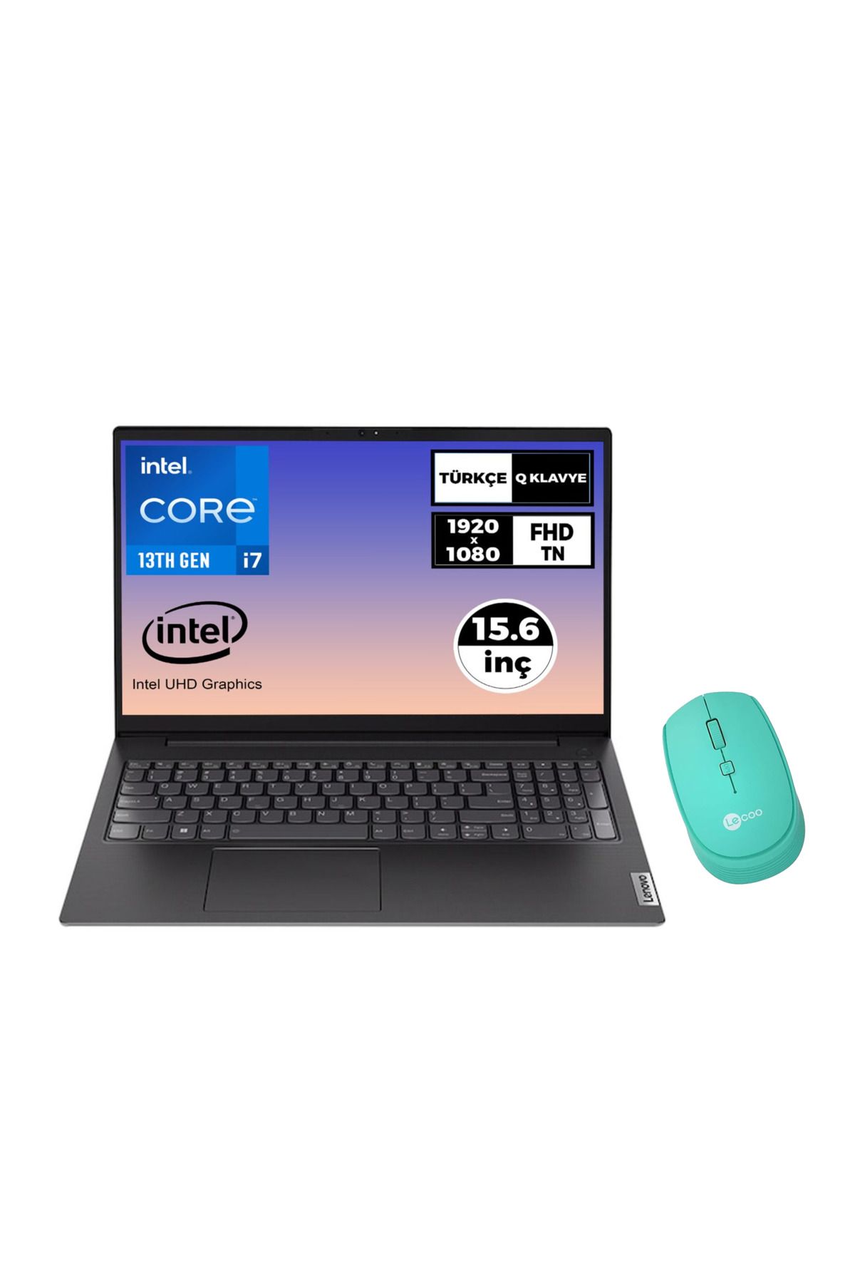 LENOVO V15 Gen 4 i7-1355U 8GB 512GB SSD 15.6" FHD Freedos Laptop + Mouse 83A100KXTR 024