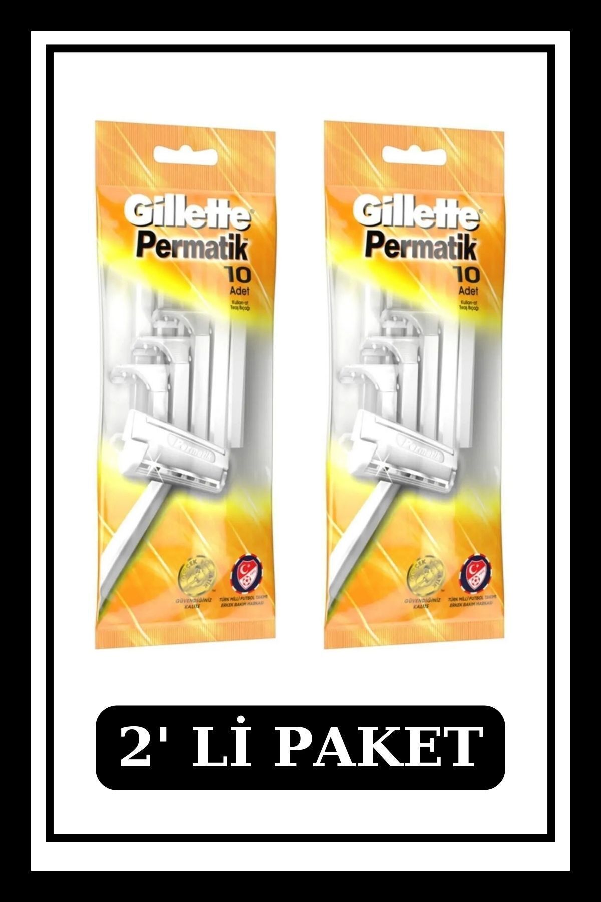 Permatik Kullan At Tıraş Bıçağı 10'Lu X2 Paket