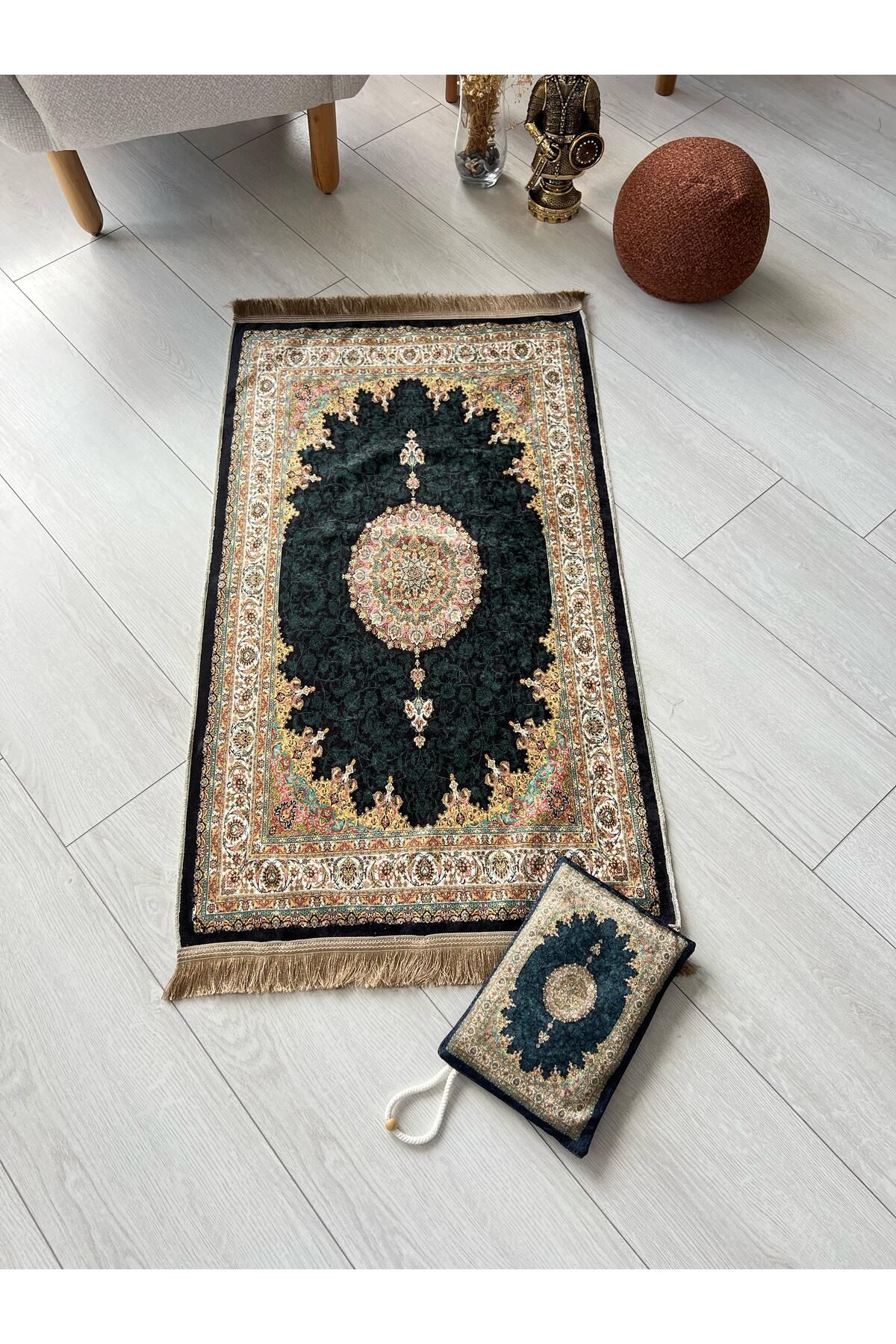 hicazavm Çantalı İpeksi Namaz Secadesi