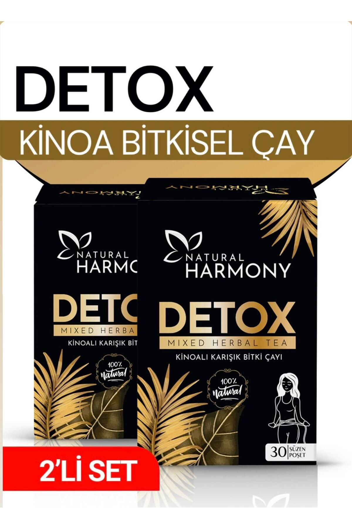 PERLA BEAUTY Natural Harmony 2'li avantaj paketi Form Çayı Detox Mide Rahatlatıcı Özel Karışımlı Bitkisel Çay