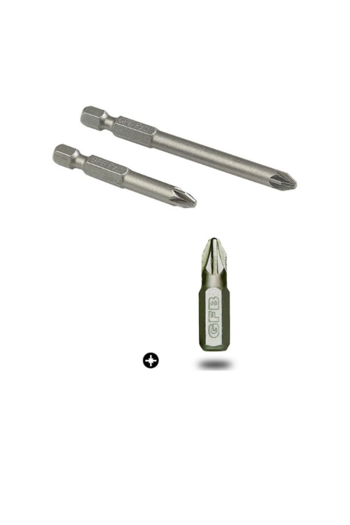 GFB Bits Yıldız Uç Vidalama Matkap Ucu Pz2 X 25mm - 10 Adet