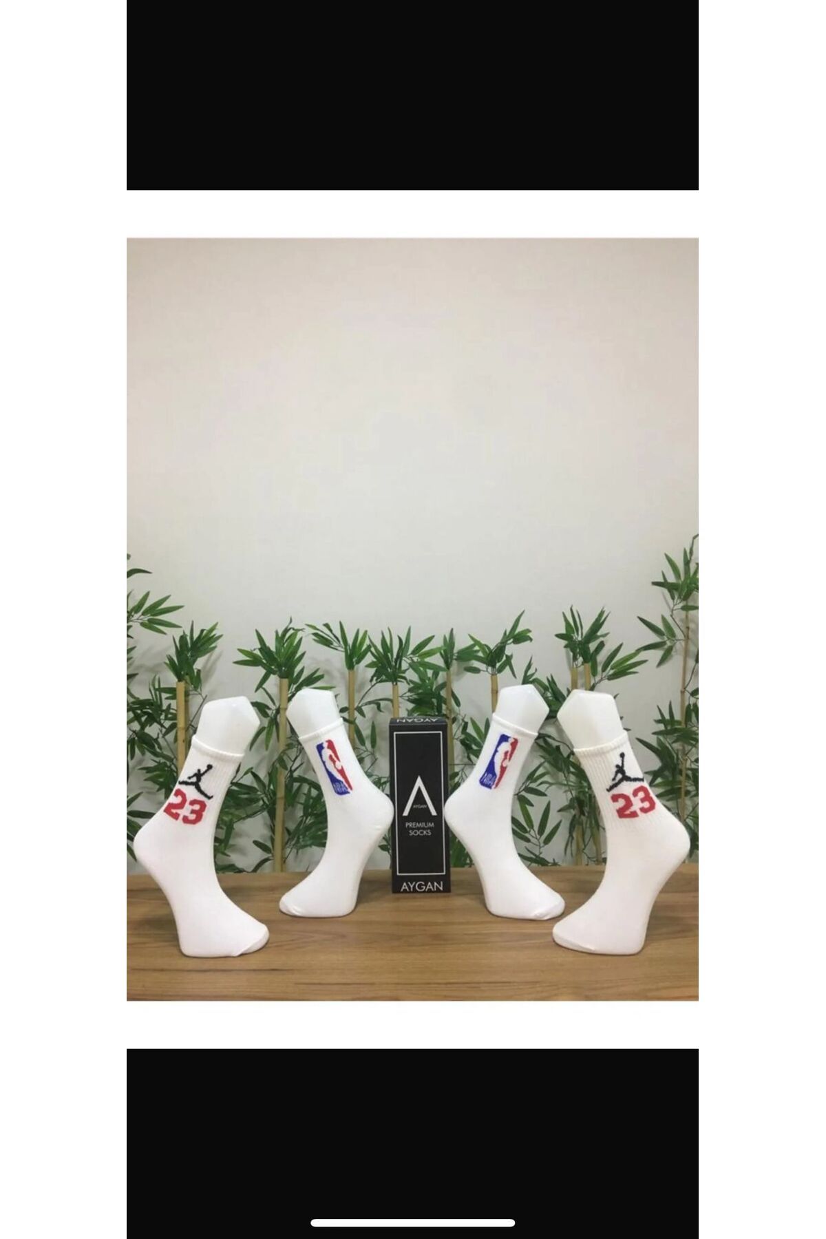 AyganStore Unisex Karakter Desenli Kolej Çorap 2 Çift