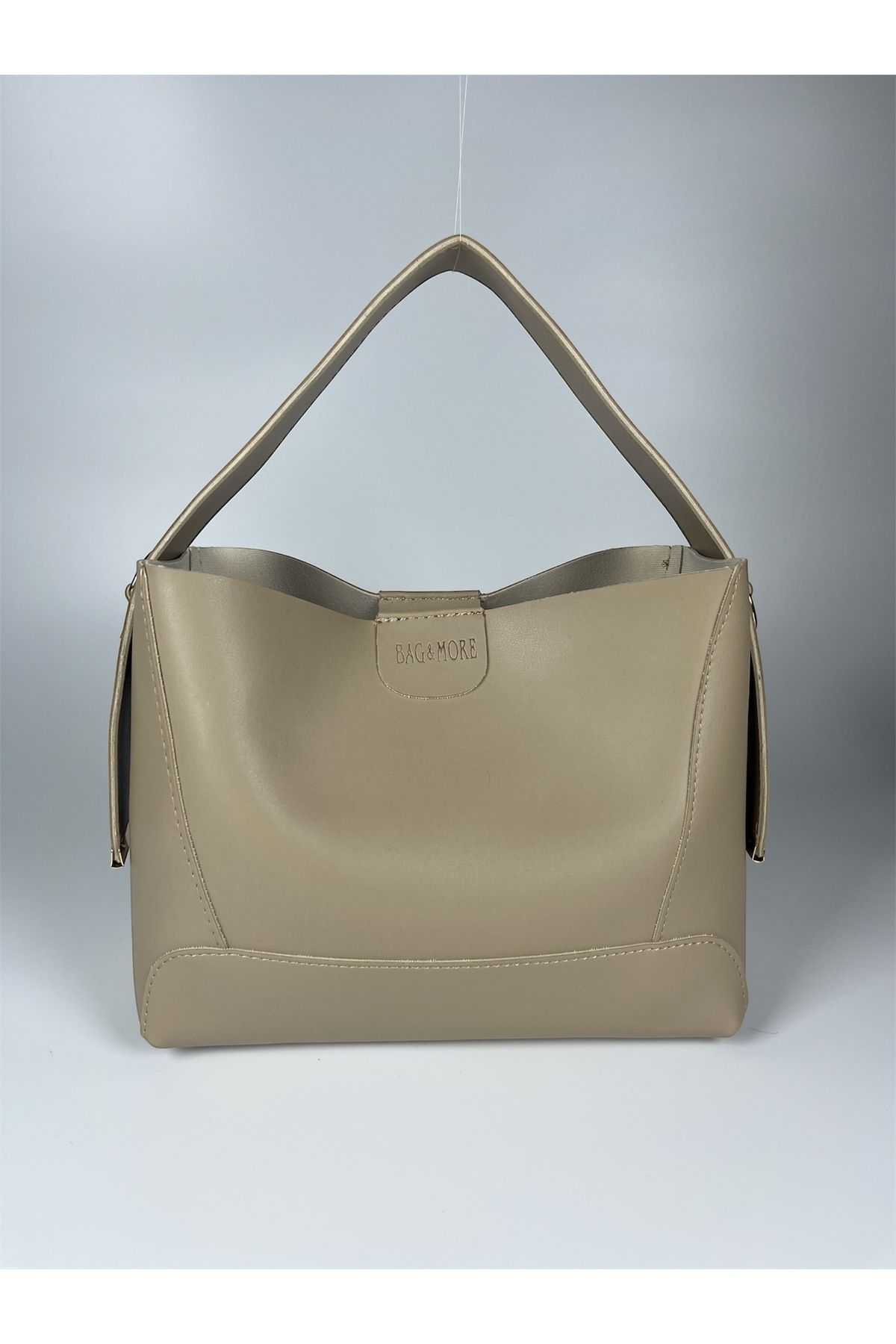 bag&more KADIN SİYAH OMUZ ÇANTASI EL ÇANTASI YAVRULU ÇANTA