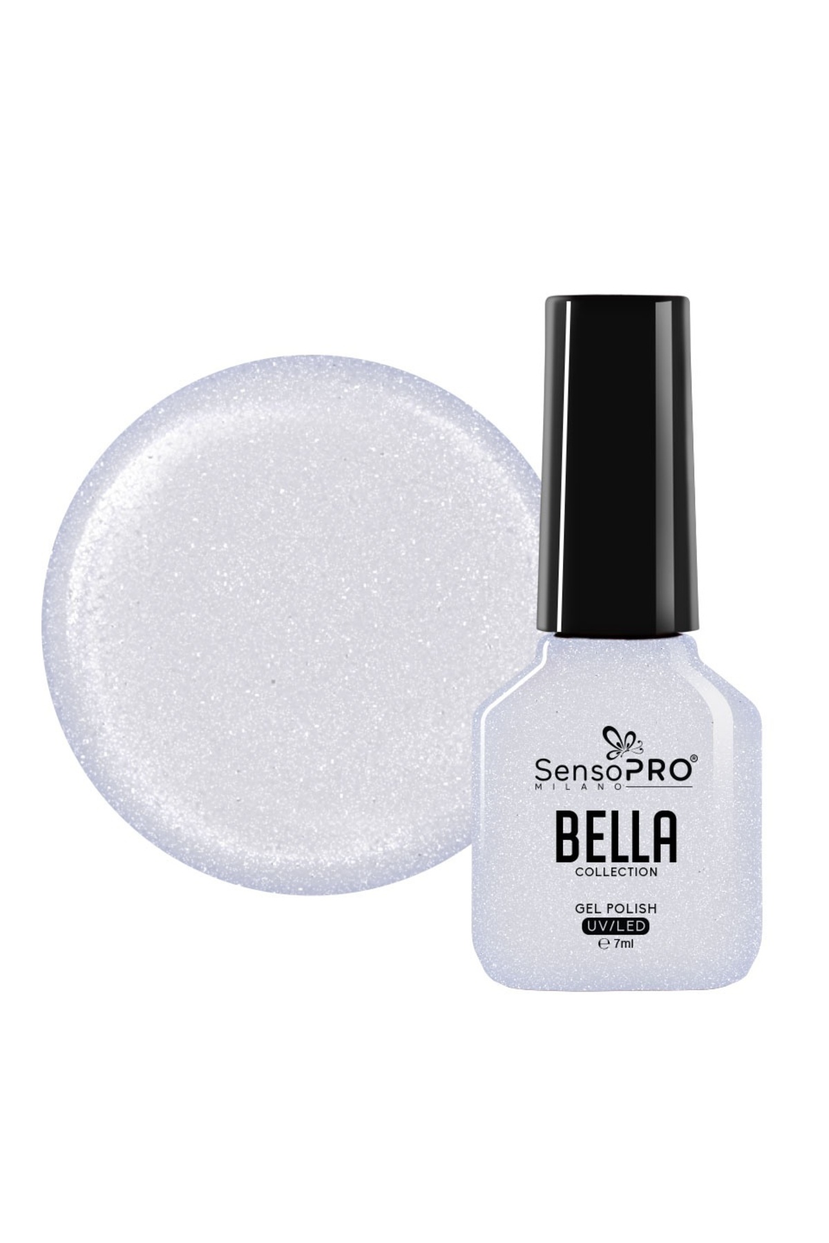 SensoPRO Milano Semi-Permanent Nail Polish, BELLA Collection - Pearl Glaze, 7ml