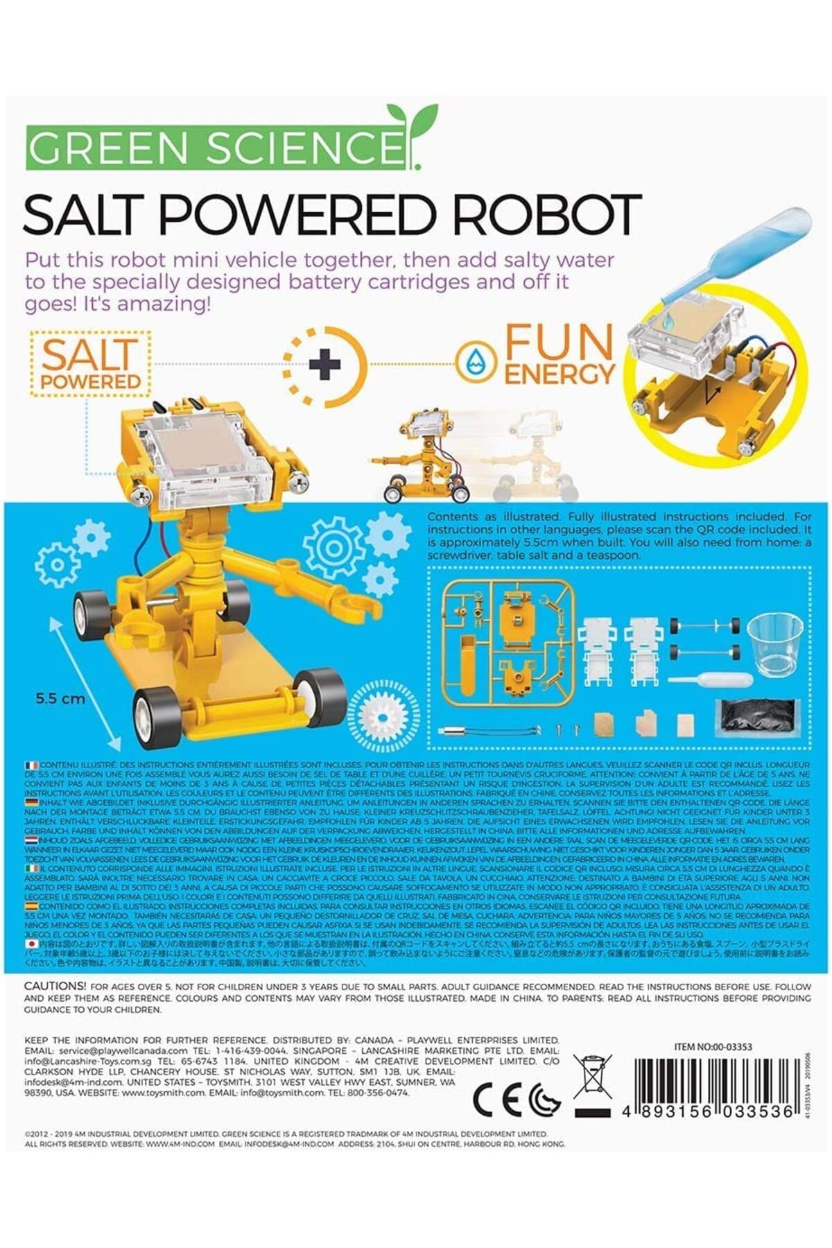 4M علم سبز - ربات نمکسوز - کیت انرژی سرگرمکننده