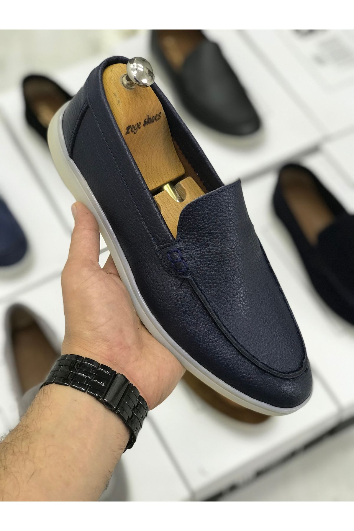 Zegeshoes Yeni Sezon LP Hakiki Deri Ortopedik Loafer Casual Ayakkabı(kendi numaranızı tercih ediniz) Günlük