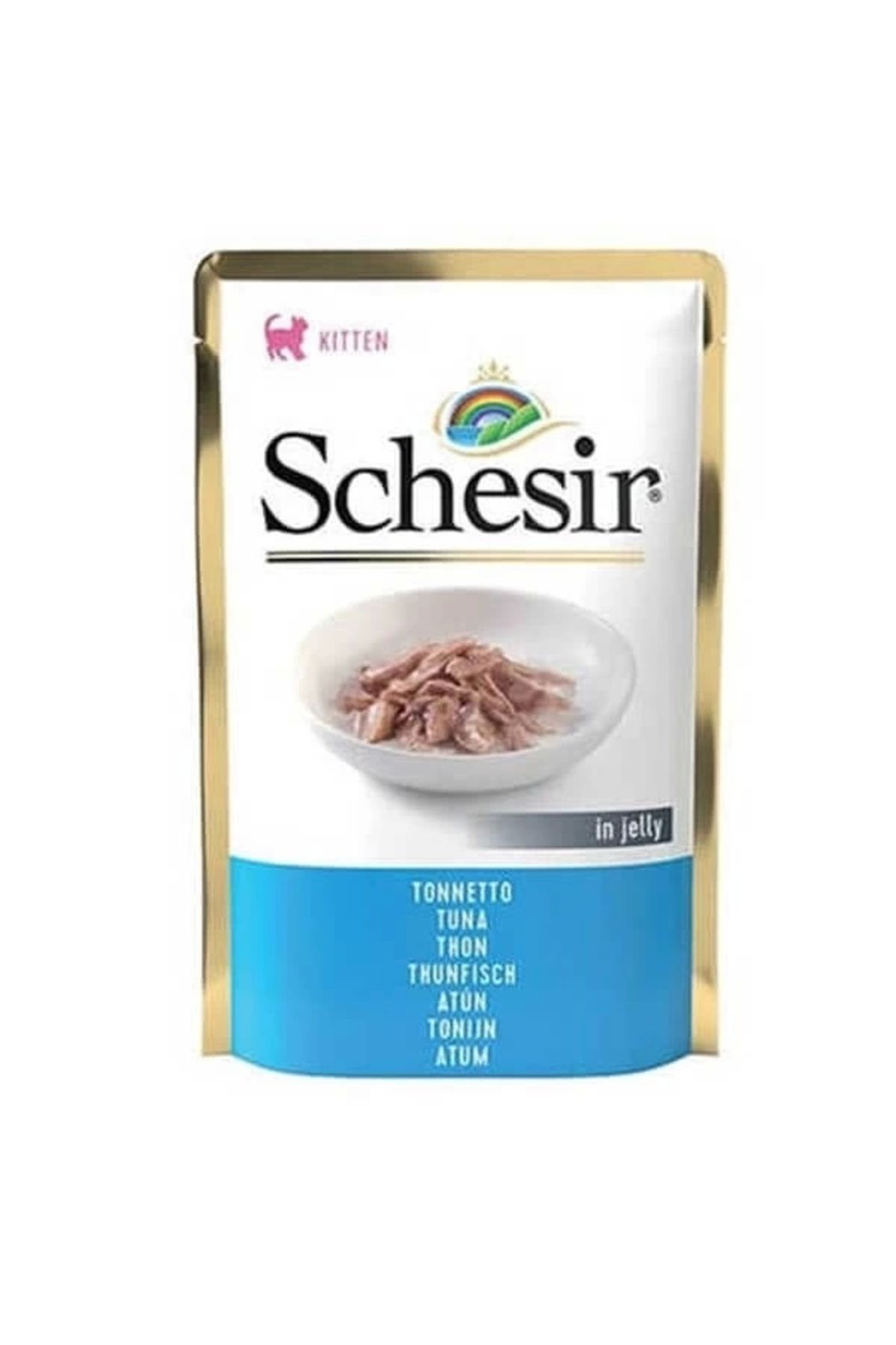 No8 Home Schesir Jöleli Kitten Ton Balık Yavru Konserve Kedi Maması 85 Gr
