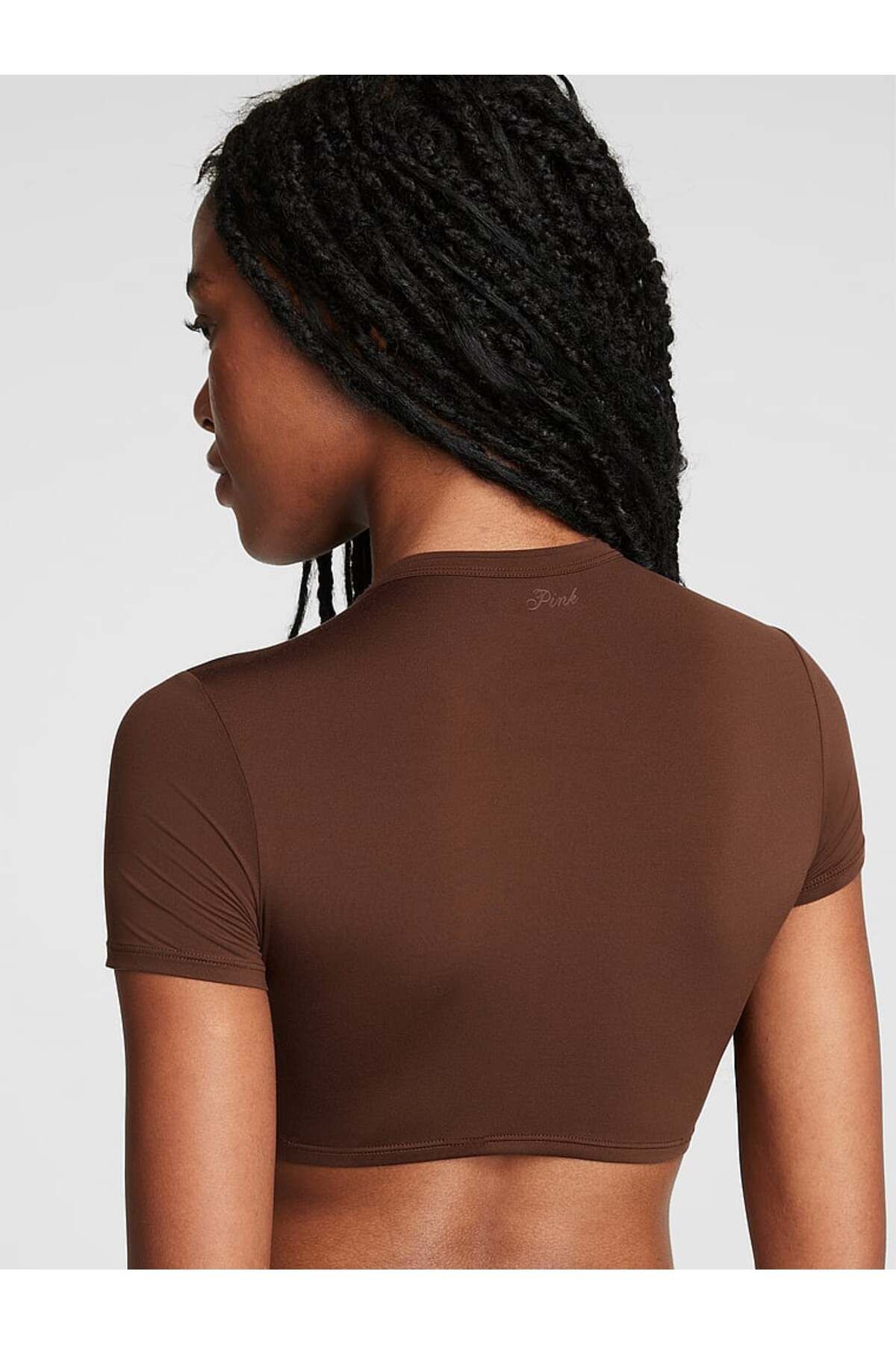 Victoria's Secret Base Esnek Baby Tee Tişört