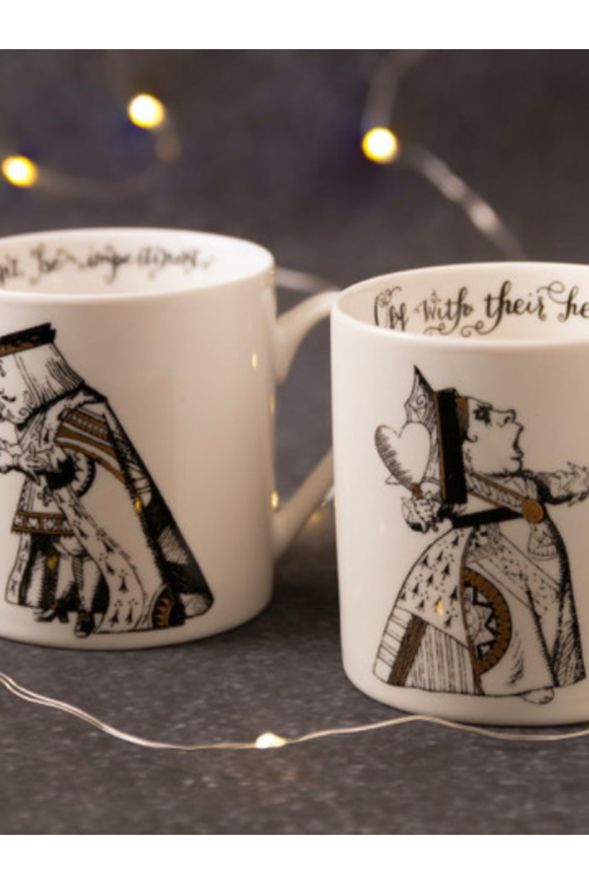 MIKASA-X V&A Alice in Wonderland 350ml Porcelain Mug Set of 2 3