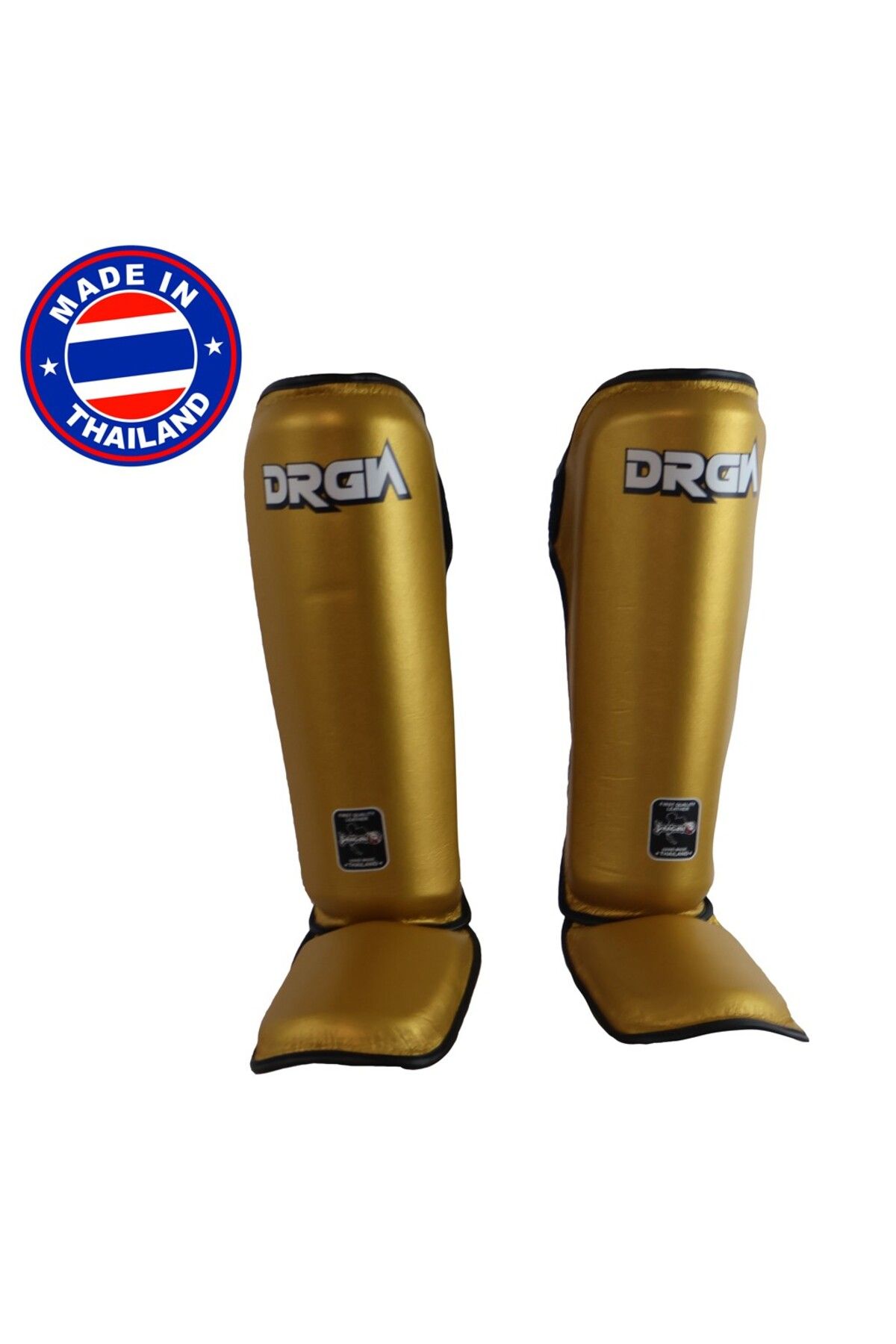 Dragondo DRGN-T52 Hakiki Deri Kaval Koruyucu Gold Kick Boks Kaval Koruyucu