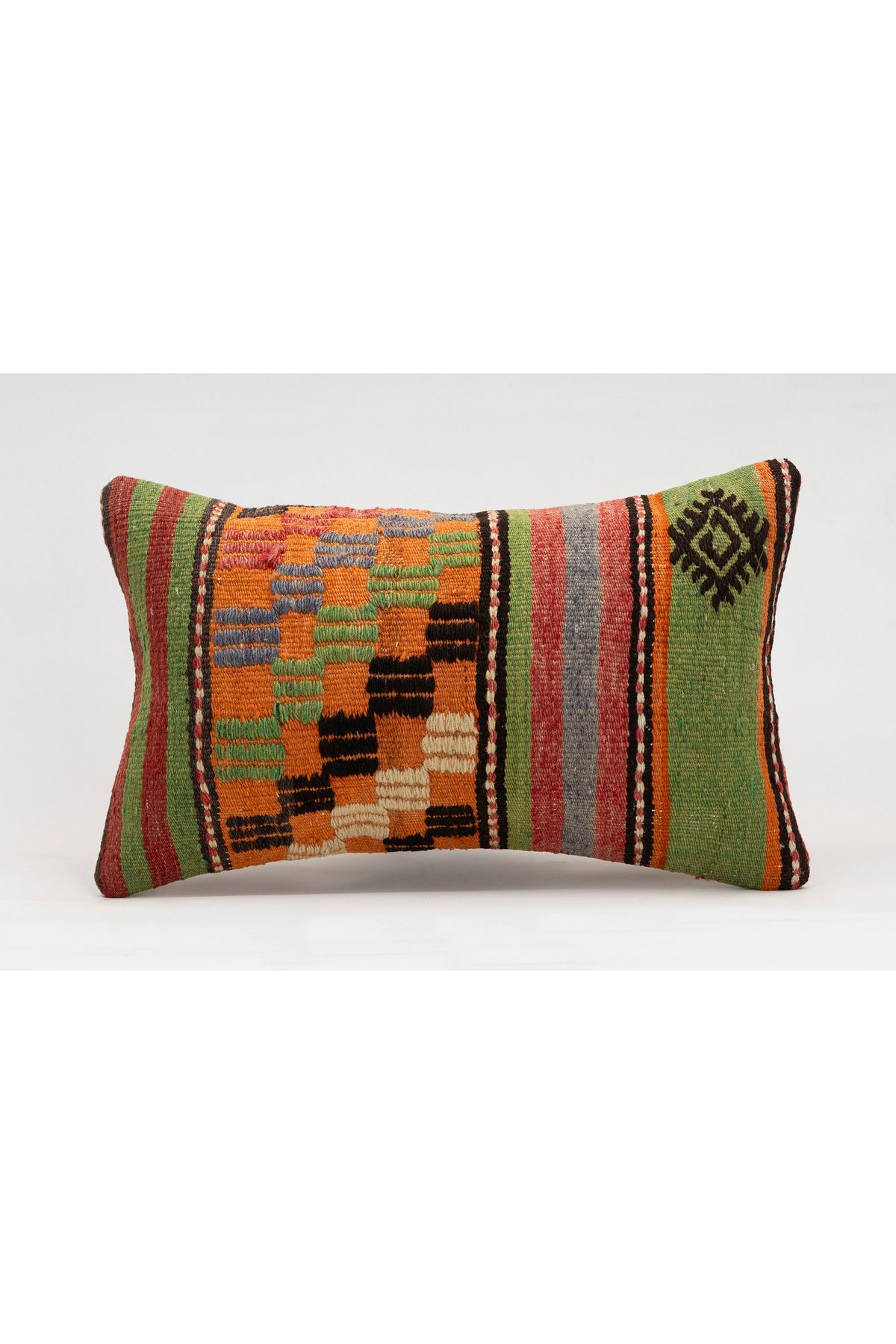 Kilim Whole Sale El Yapımı Kilim'den Yapılmış Vintage Kırlent Kılıfı, Yün, 30x50 Cm