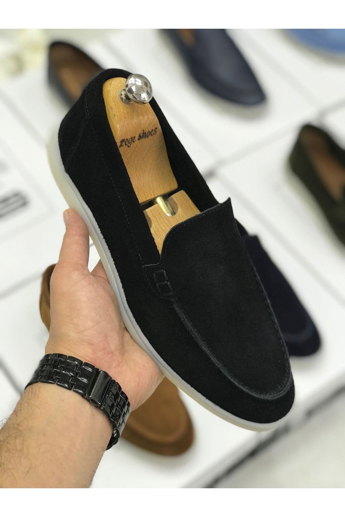 Zegeshoes Yeni Sezon LP Hakiki Deri Ortopedik Loafer Casual Ayakkabı(kendi numaranızı tercih ediniz) Günlük